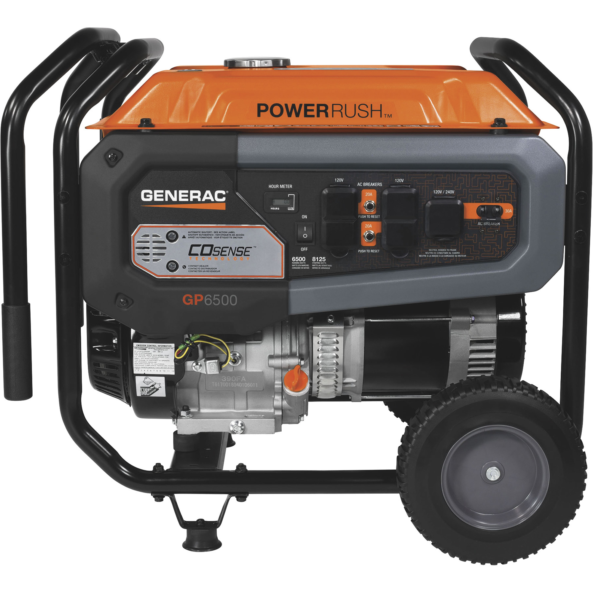 Generac Portable Generator with CO-Sense Carbon Monoxide Protection ...