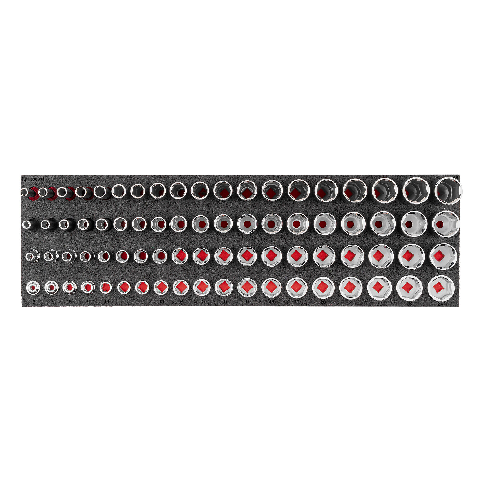 TEKTON 3/8 Inch Drive Extra-Shallow, Shallow, Semi-Deep, and Deep 6 ...