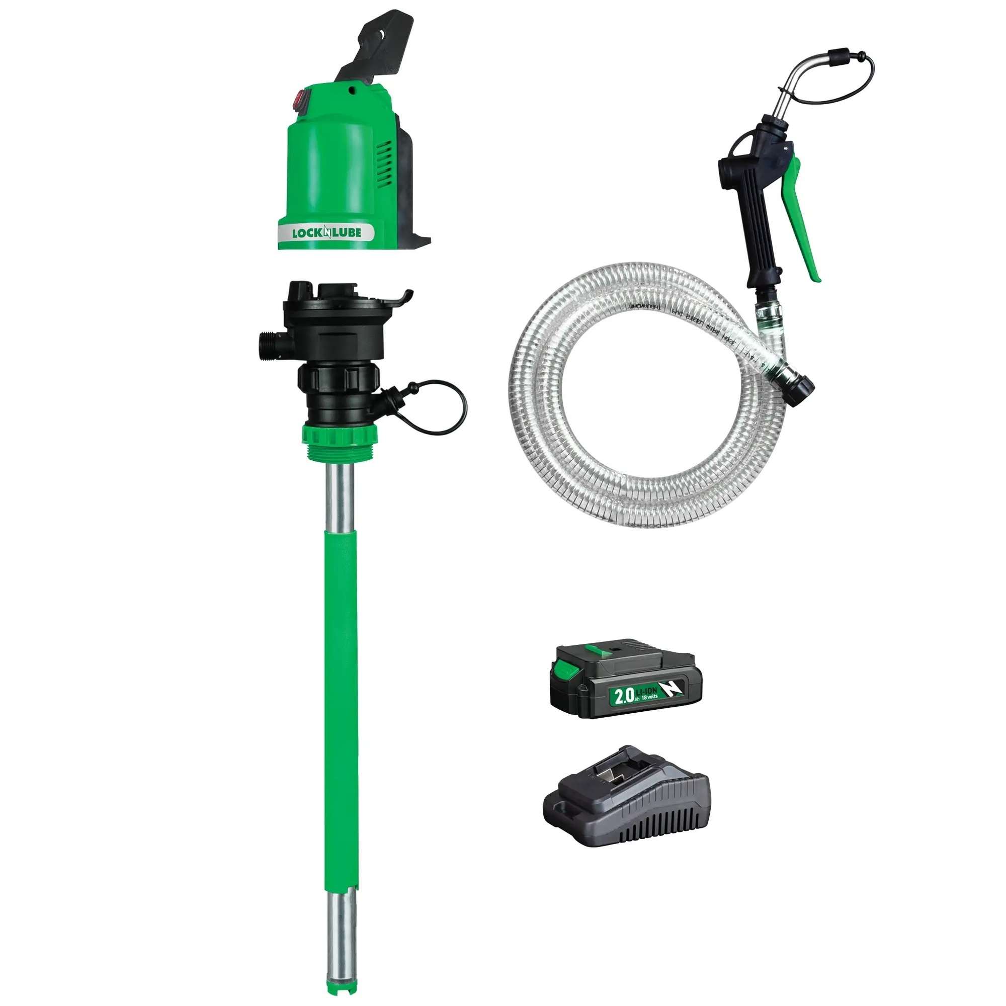 LockNLube BTX Battery Transfer Pump Starter Kit, 16/55-Gallon - Model LNL81775