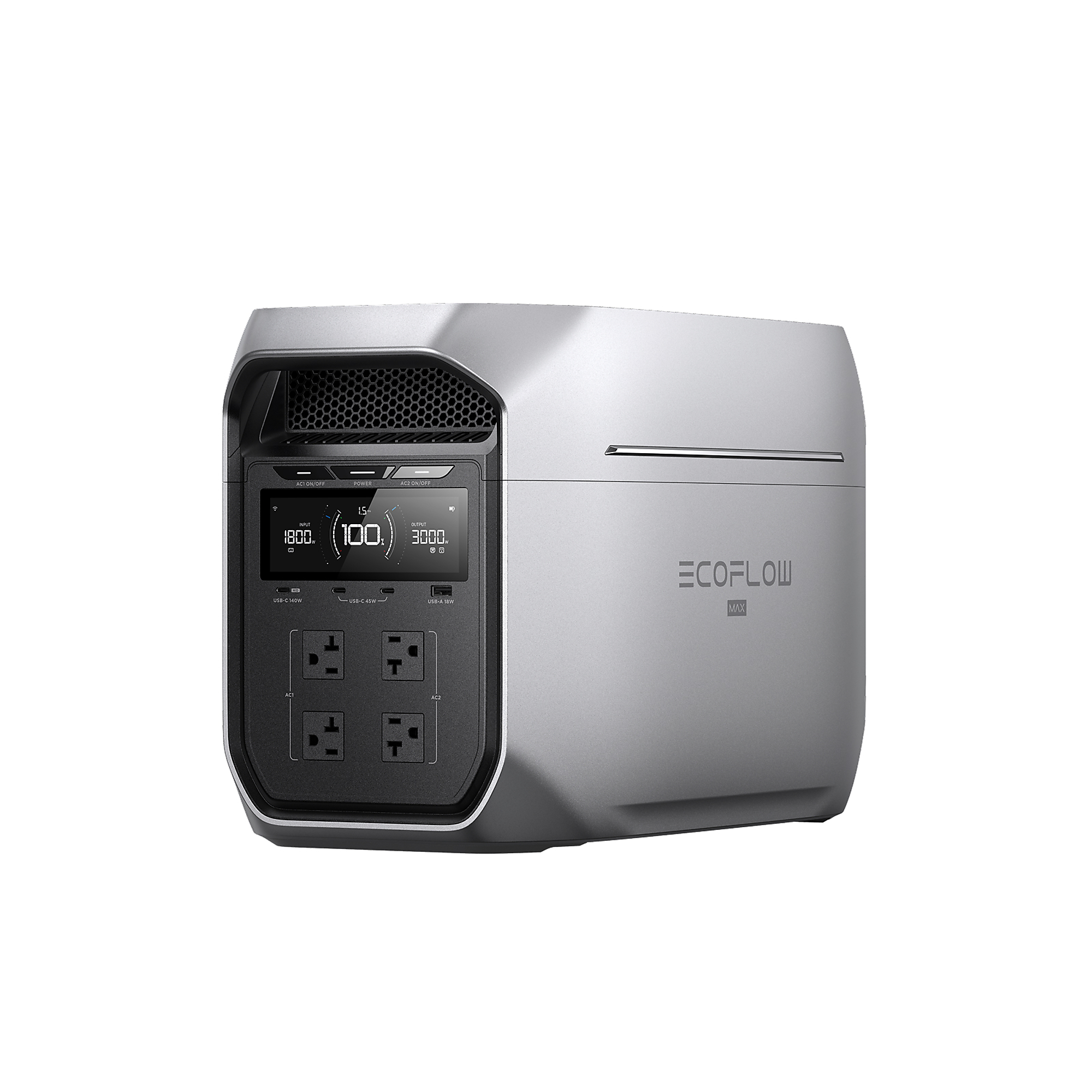 EcoFlow Delta 3 Max Plus 2048Wh LiFePO4 Battery, Solar Generator