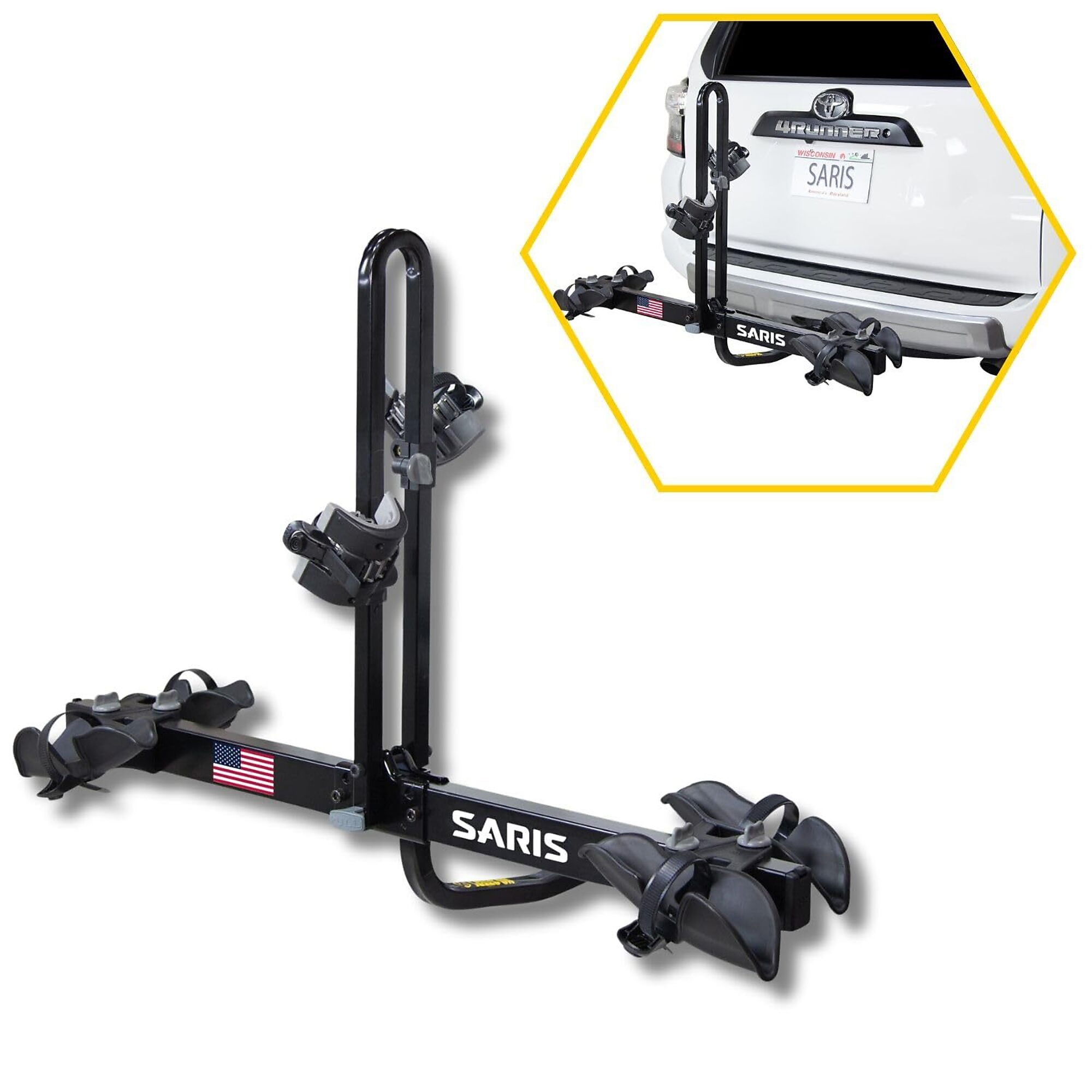 Saris Freedom Hitch Bike Rack Mount, Bike Rack for Car and SUVs, 2 Bikes