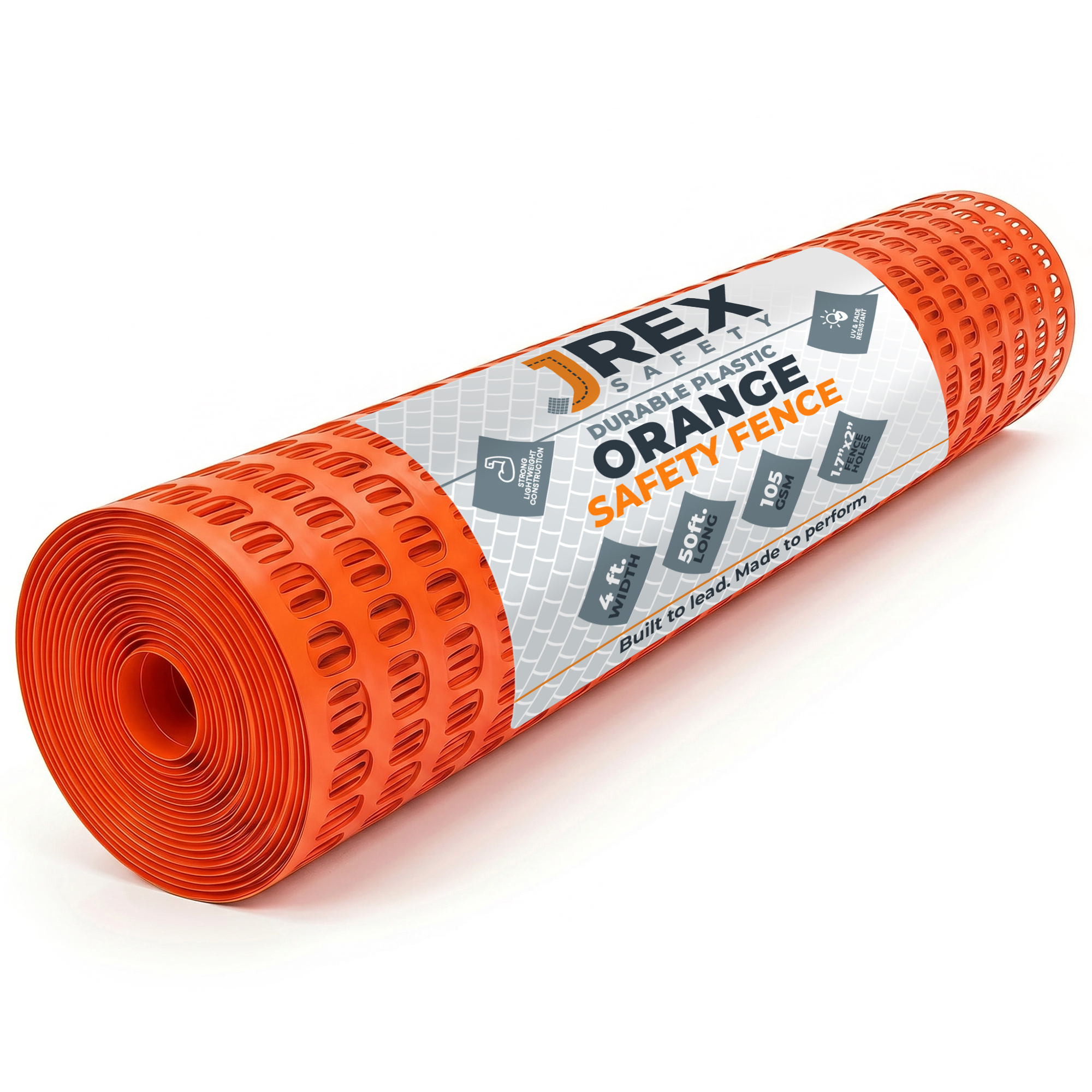 JREX 4' x 50' Safety Barrier Fence - Orange