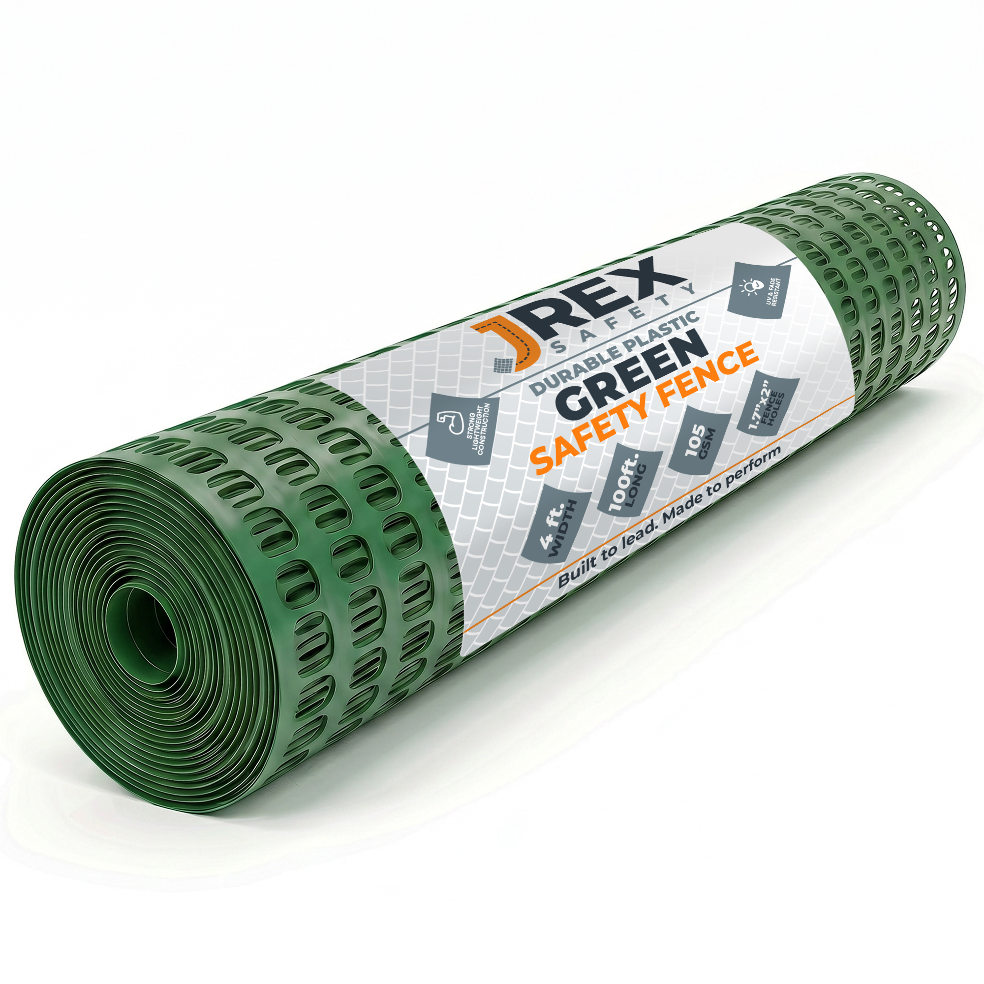 JREX 4' x 100' Safety Barrier Fence - Green