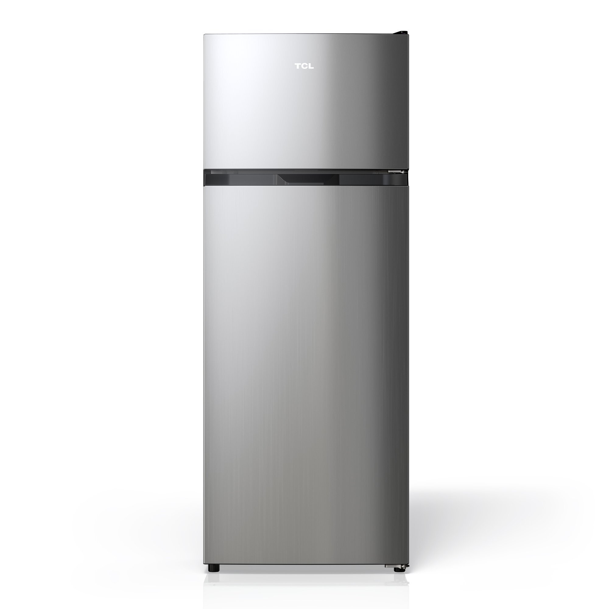 TCL 7.3 Cu. Ft. Double Door Refrigerator with Freezer in Silver, Energy Efficient, Model# TRT07T4AL