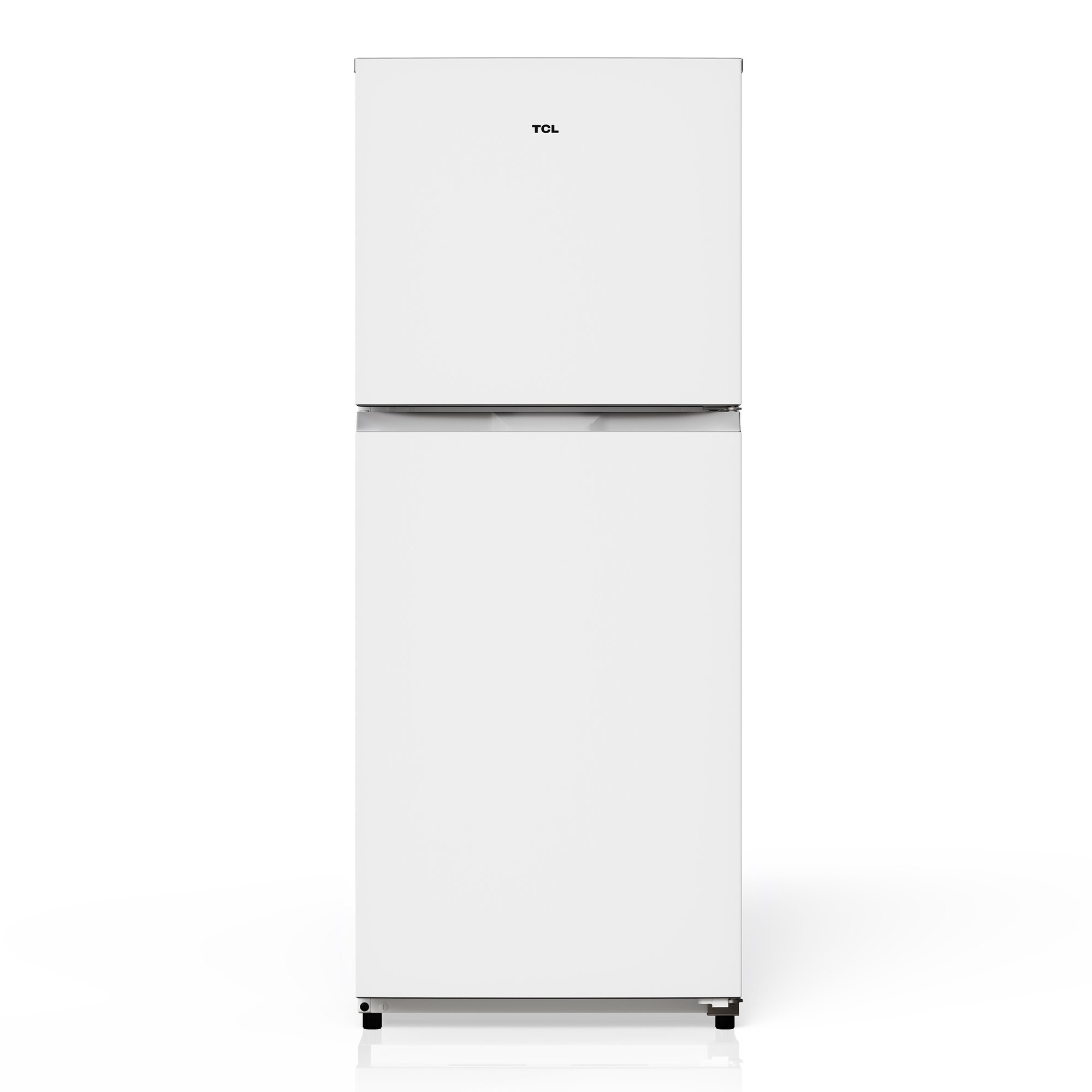 TCL 10.1 Cu. Ft. Double Door Refrigerator with Freezer in White, Energy Efficient, Model# TRT10T4AW