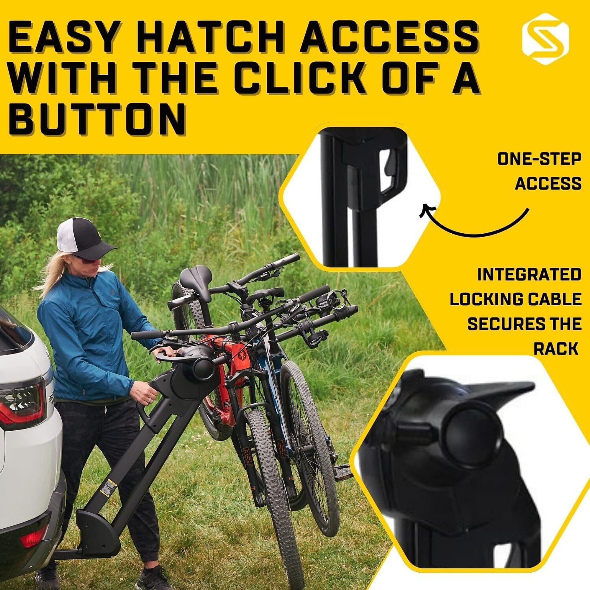 Saris Glide EX Hitch Bike Rack - One-handed Trigger Release Glide ...