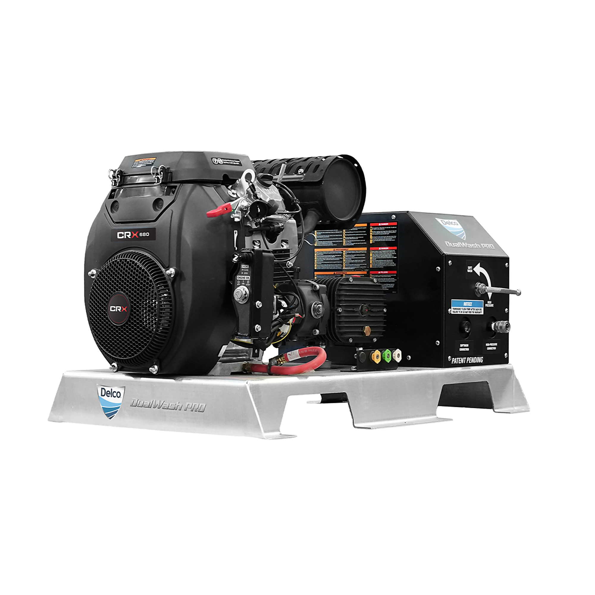 DELCO Dual Wash Pro 3000 PSI 8.0 GPM CRX 680 Gas Pressure Washer