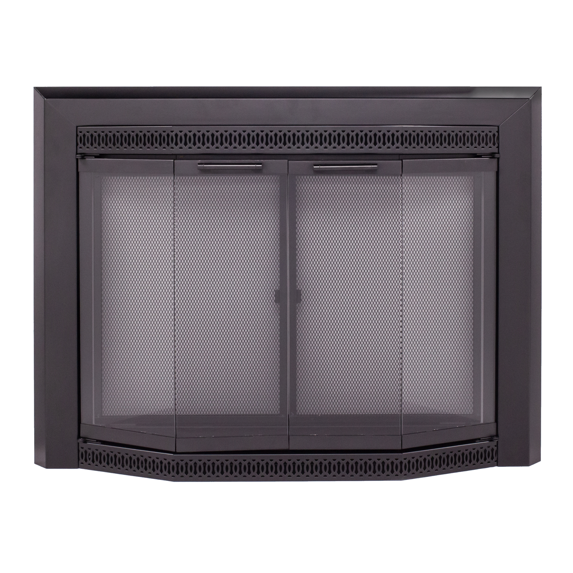 Pleasant Hearth Gavin Fireplace Glass Door, For Masonry Fireplaces, Medium, Black, Model# GV-7001BL