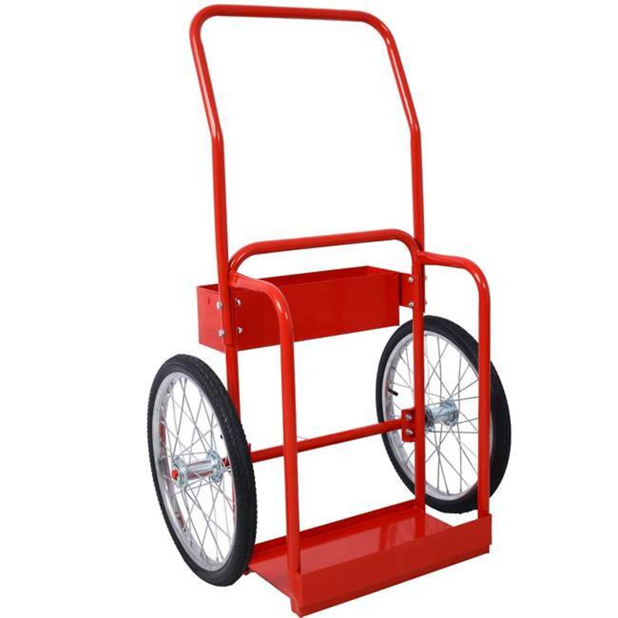 Large Dual Oxygen Tank Dolly, 20" Wheels, red, BAC-W465P154347