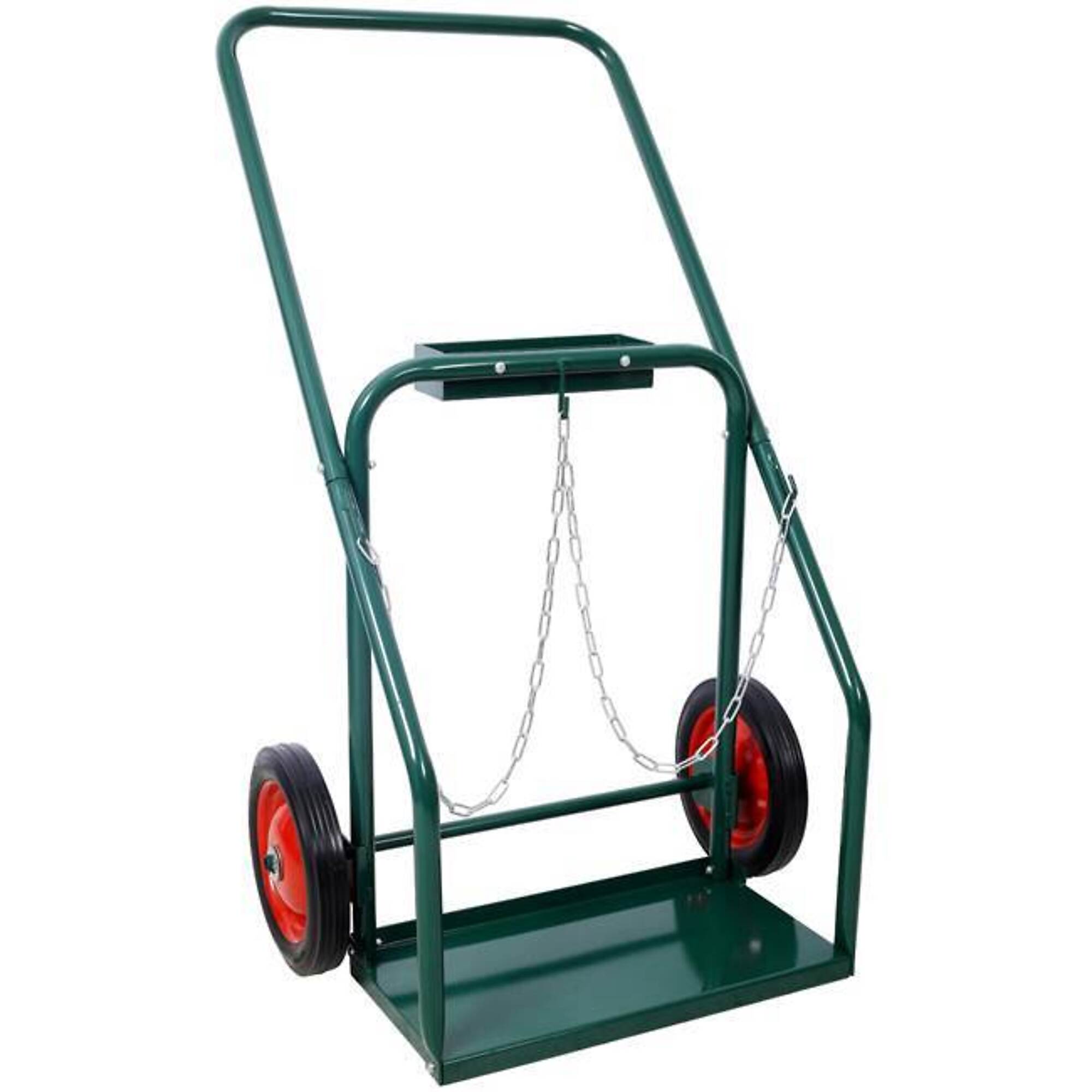 Large Dual Oxygen Tank Dolly With 10-Inch Solid Rubber Wheels, 440 lbs. Capacity, BAC-W465P175696