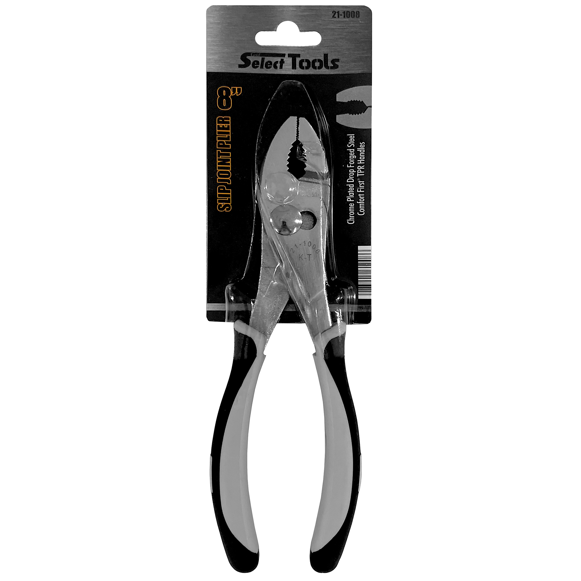 K-T Industries 8" SLIP JOINT PLIER VINYL GRIP