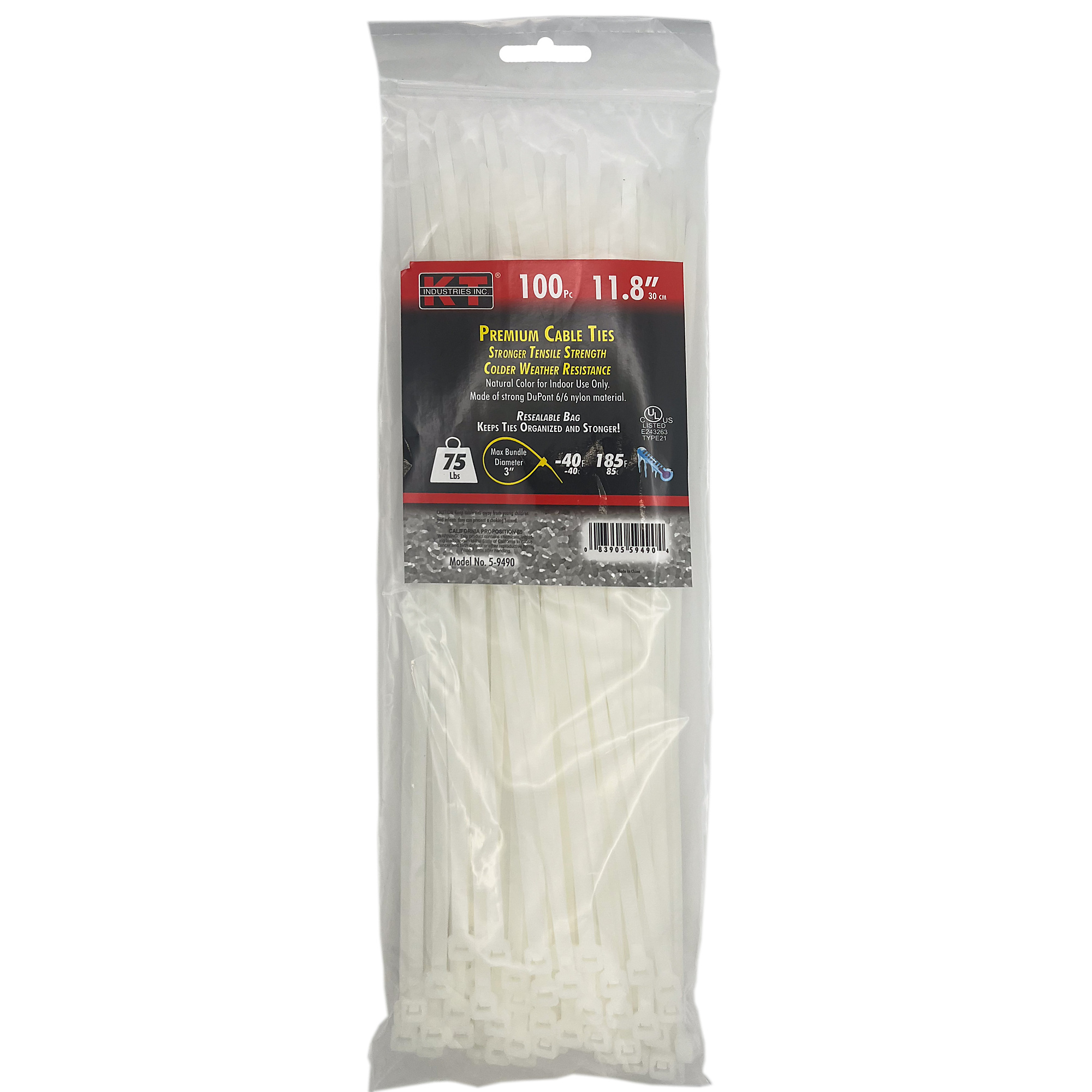 K-T Industries, 11.8" Standard Duty, Natural, 100/Pk, Model # 5-9490