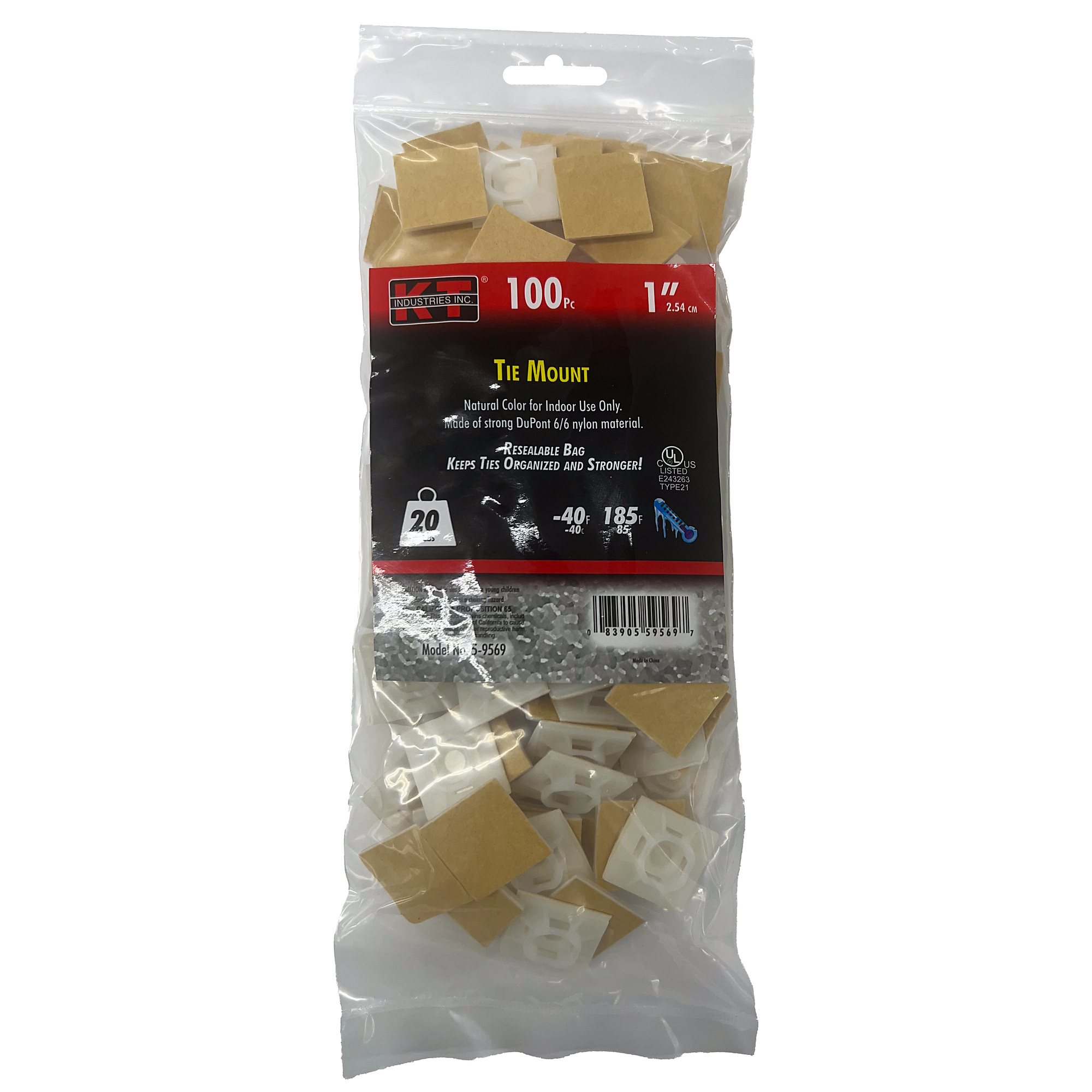 K-T Industries, Tie Mount 100 Pcs, Model # 5-9569