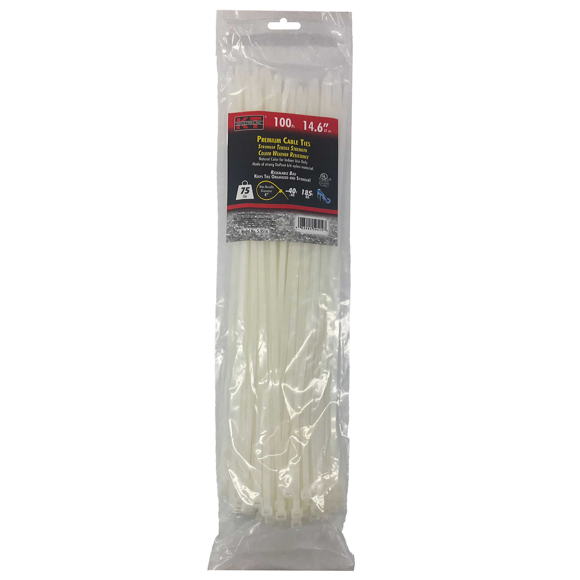 K-T Industries, 14.6" Standard Duty, Natural, 100/Pk, Model # 5-9514