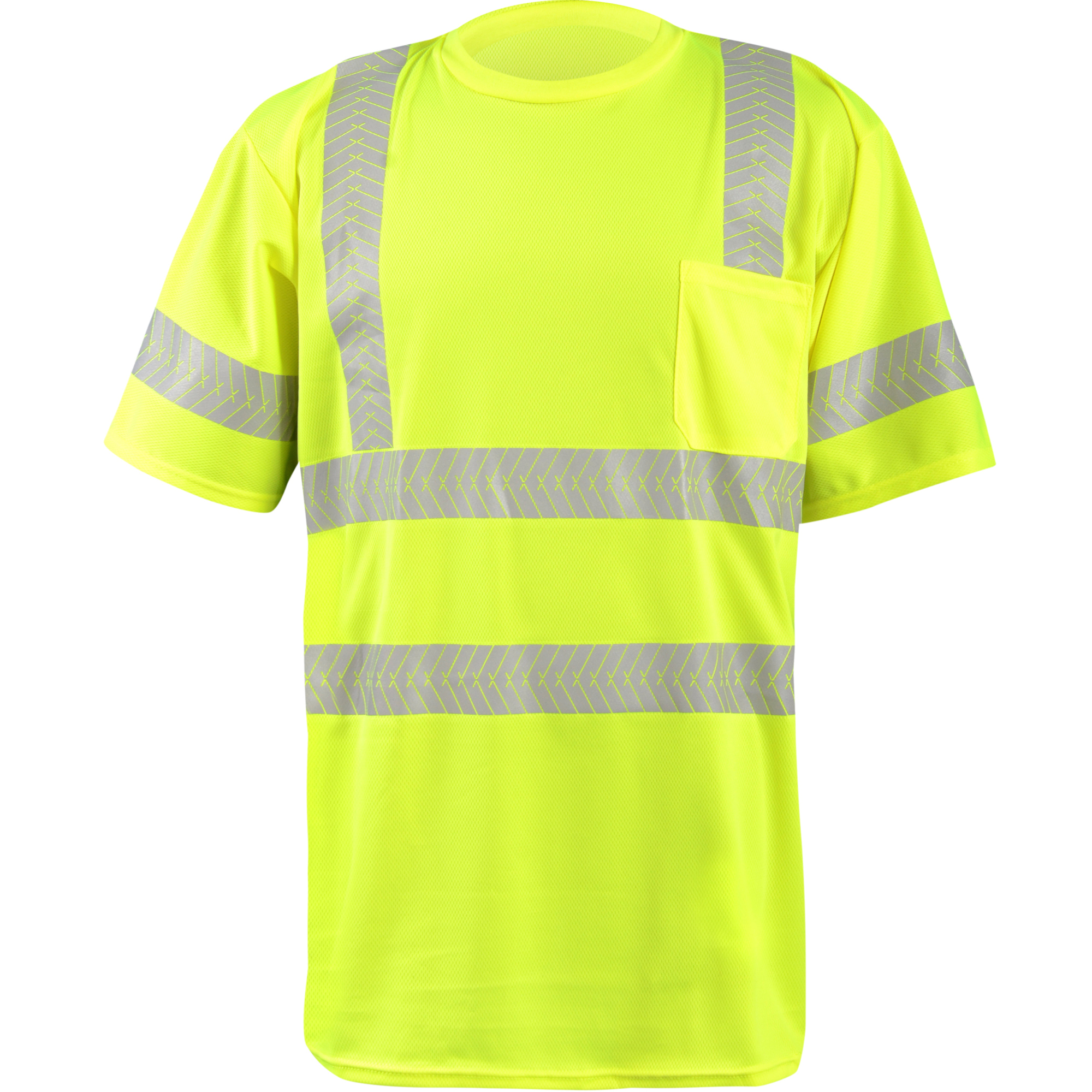 OccuNomix Shirt, SSleeve, Seg Tape, Class 3, Y, 5X