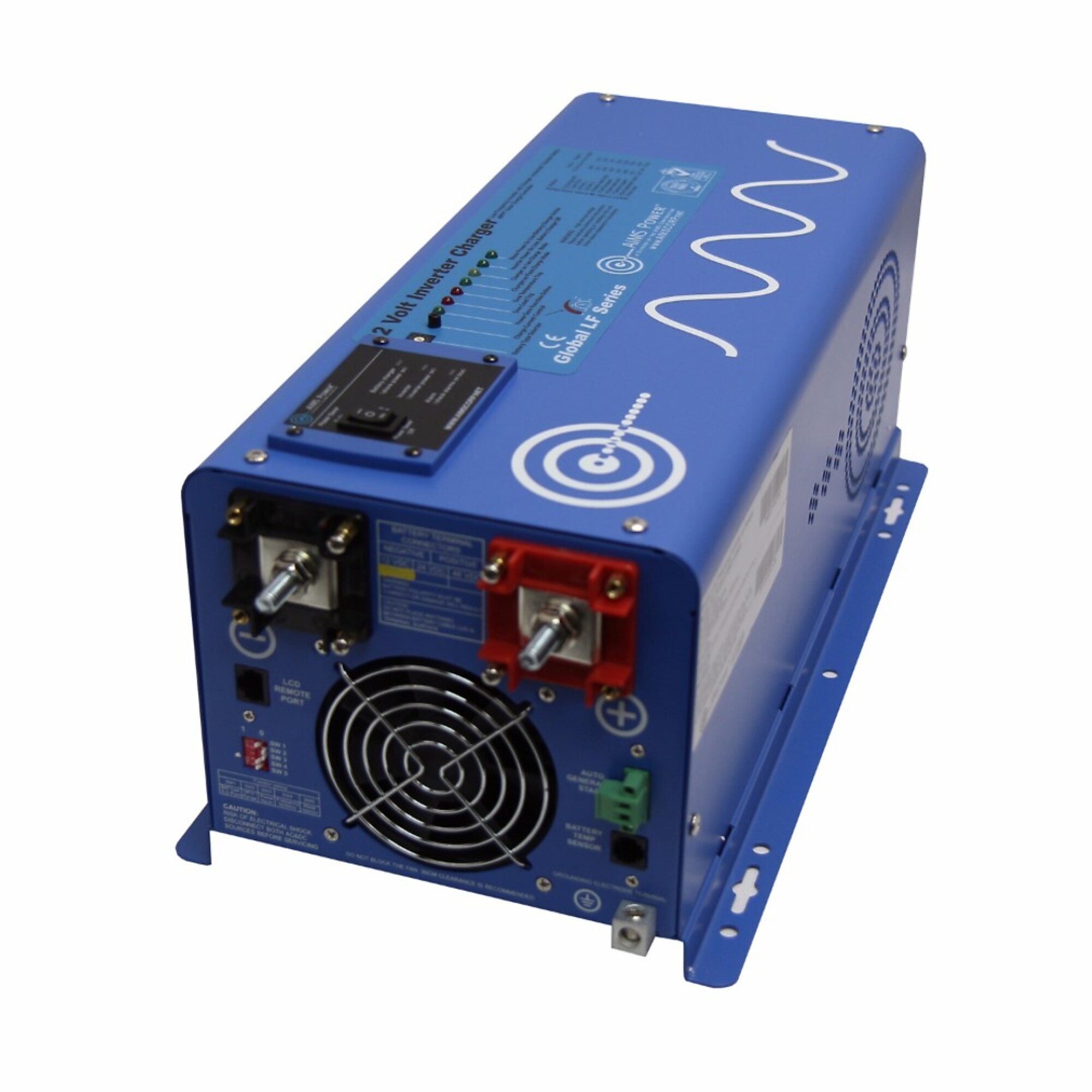 AIMS Power 2000 Watt Pure Sine Inverter Charger, PICOGLF20W12V120VR