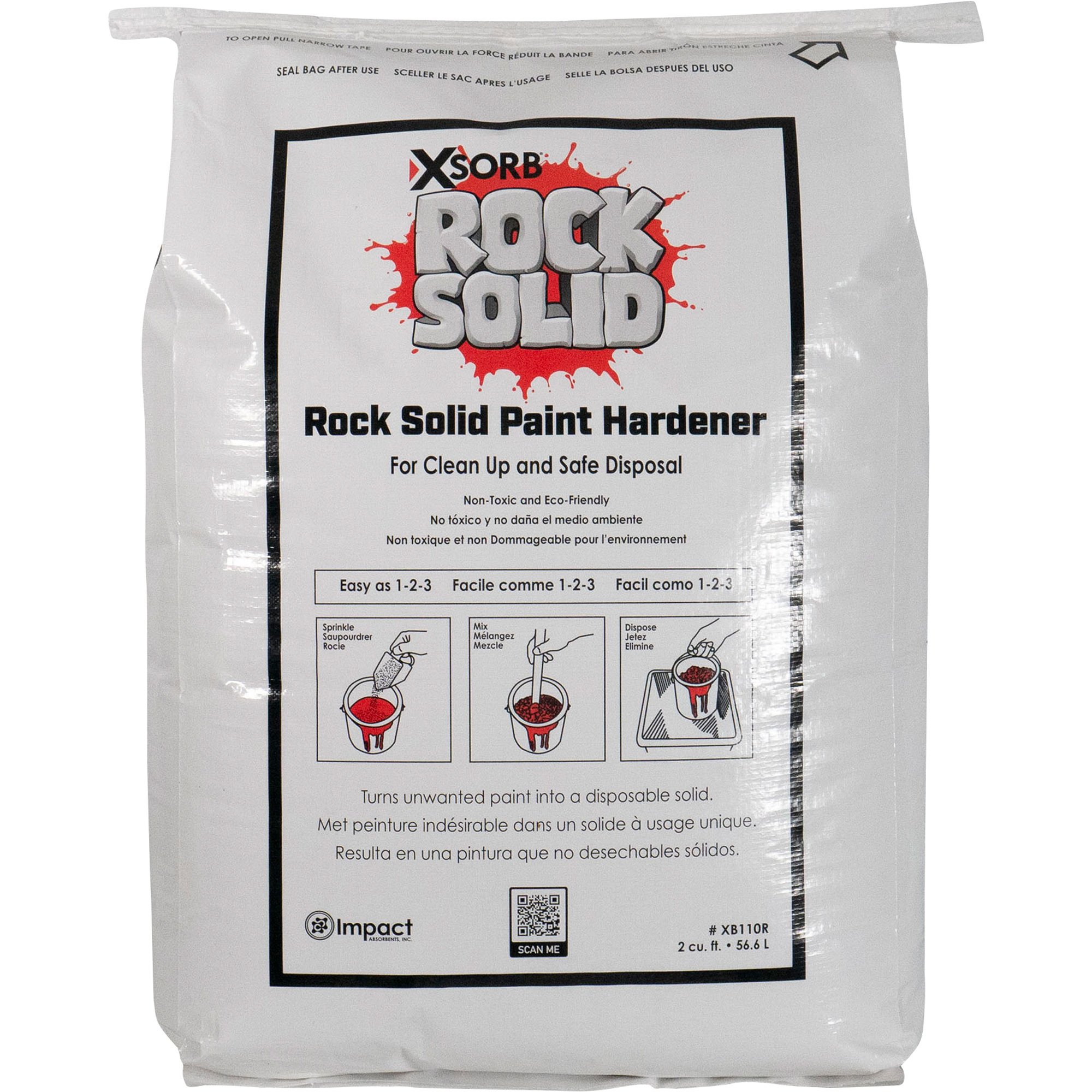 Impact Absorbents Rock Solid Paint Hardener — 23-Lb. Bag, Model# XB110R