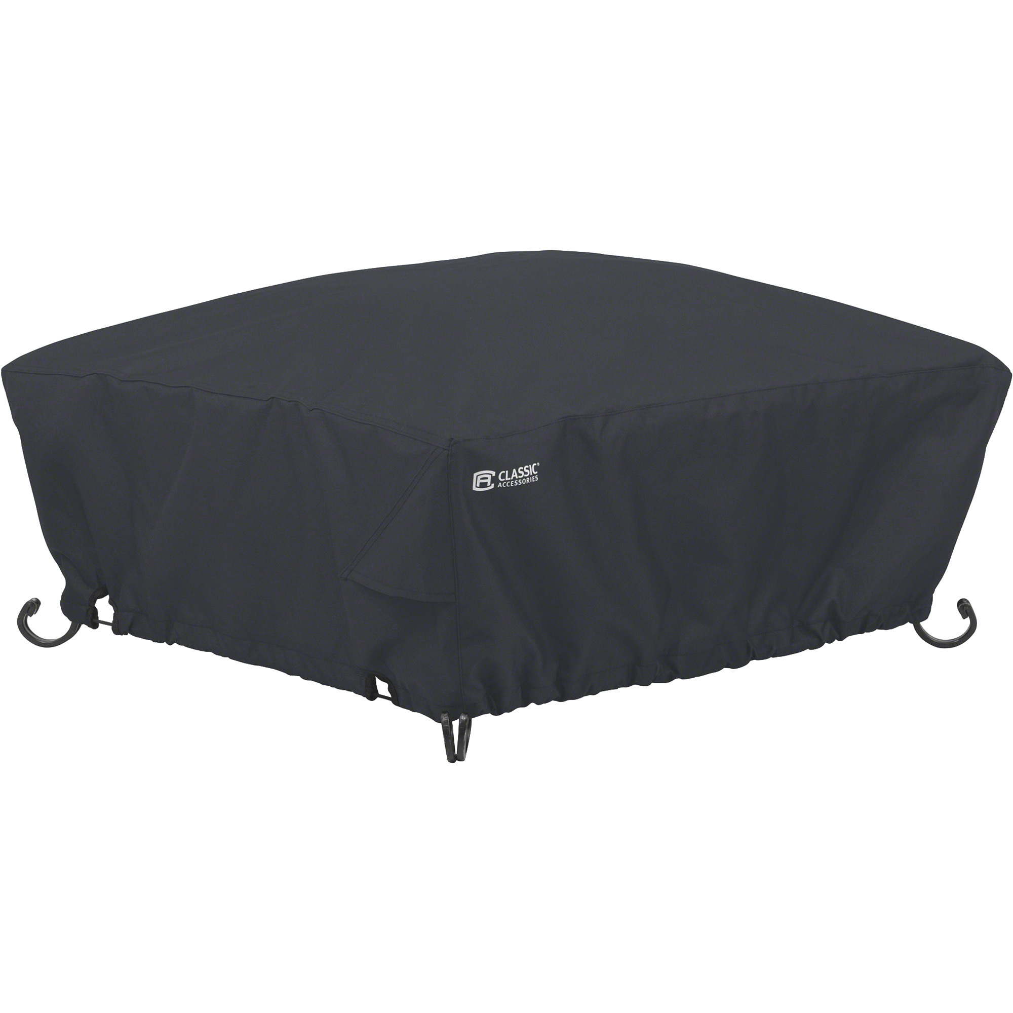 Classic Accessories Fire Pit Cover, Square, Black, Fits 36in.L x 36in.W. x 12in.H Fire Pit, Model# 55-556-010401-00