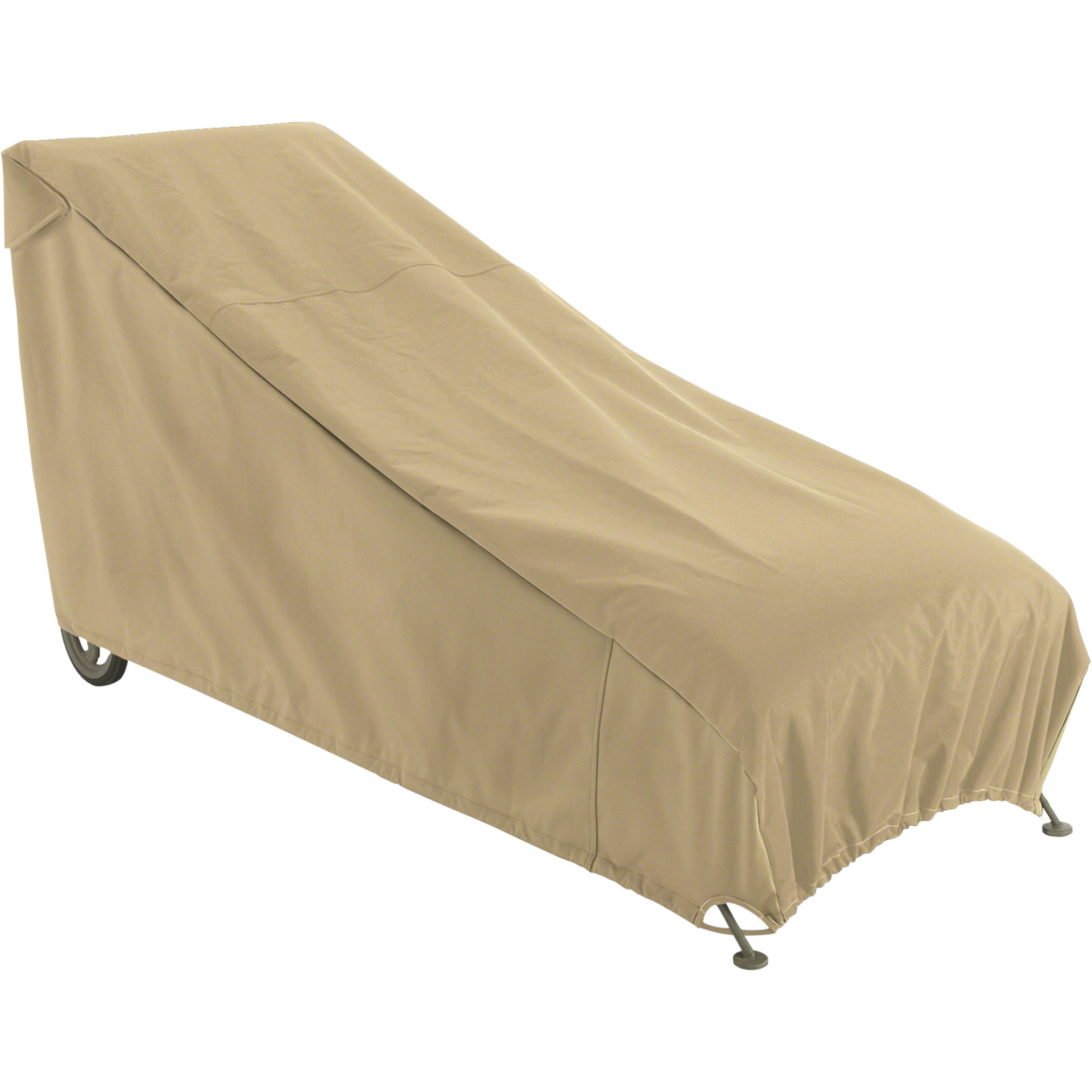 Classic Accessories Terrazzo Patio Chaise Lounge Cover, Large, Fits 86in.L x 34in.W x 30in.H Patio Chaise Lounge Chair, Sand, Model# 55-990-042001-00