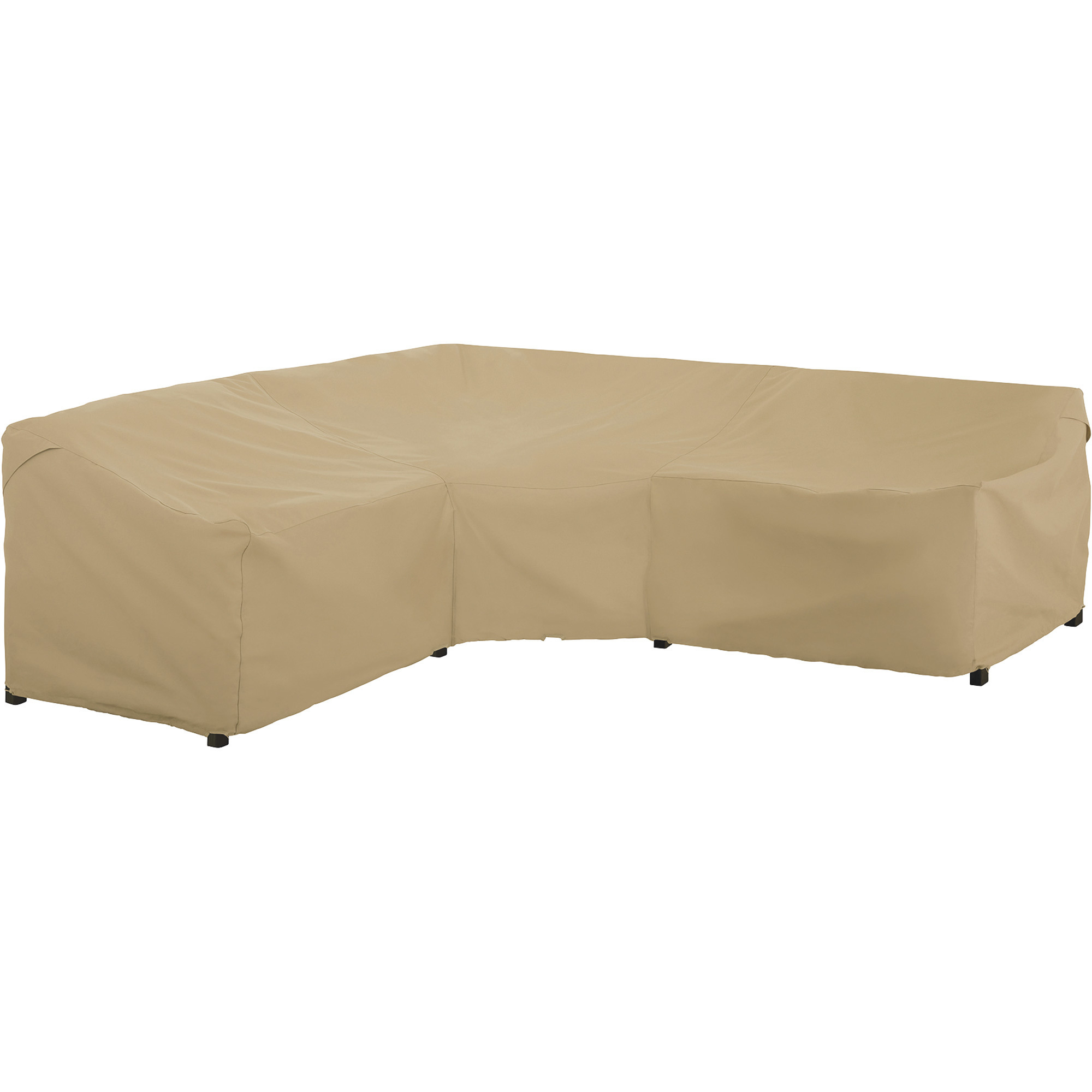 Classic Accessories Terrazzo Patio V-Shape Sectional Lounge Set Cover, Sand, Model# 56-051-012001-EC
