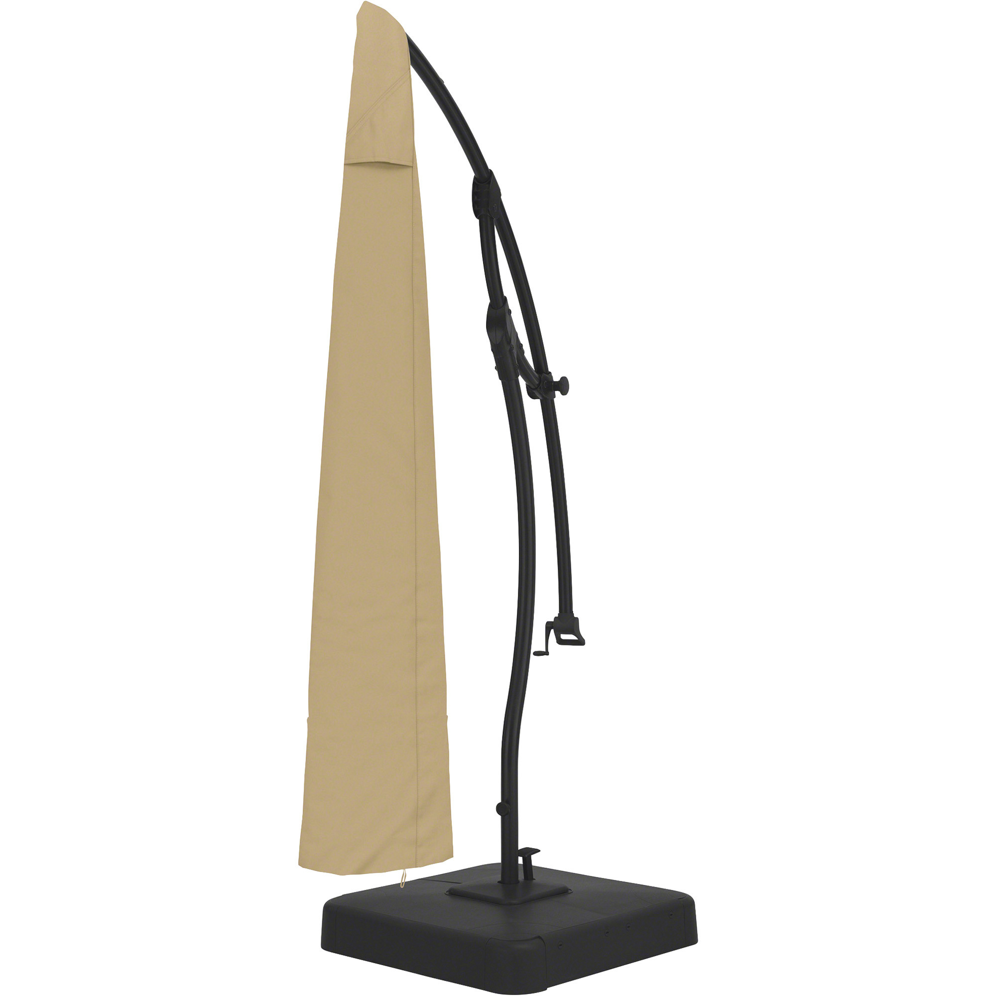 Classic Accessories Terrazzo Offset Patio Umbrella Cover, Fits 80in.L x 60in.W x 30in.H Offset Patio Umbrellas, Sand, Model# 59992-EC
