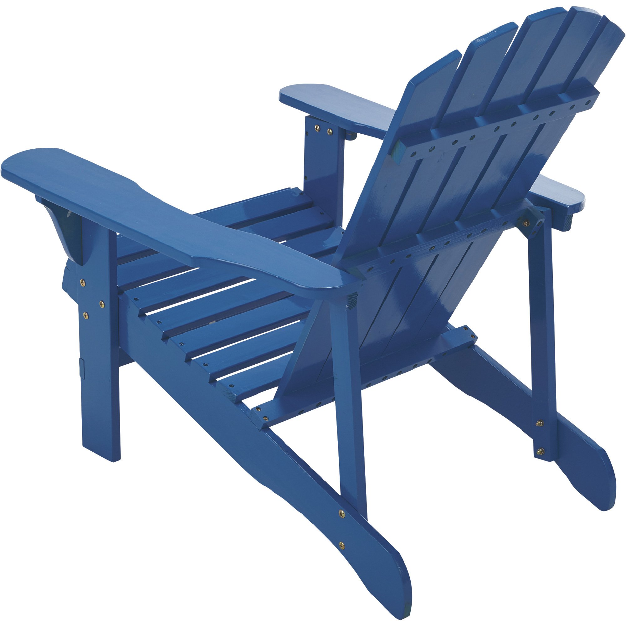 Classic Painted Acacia Wood Adirondack Chair Royal Blue