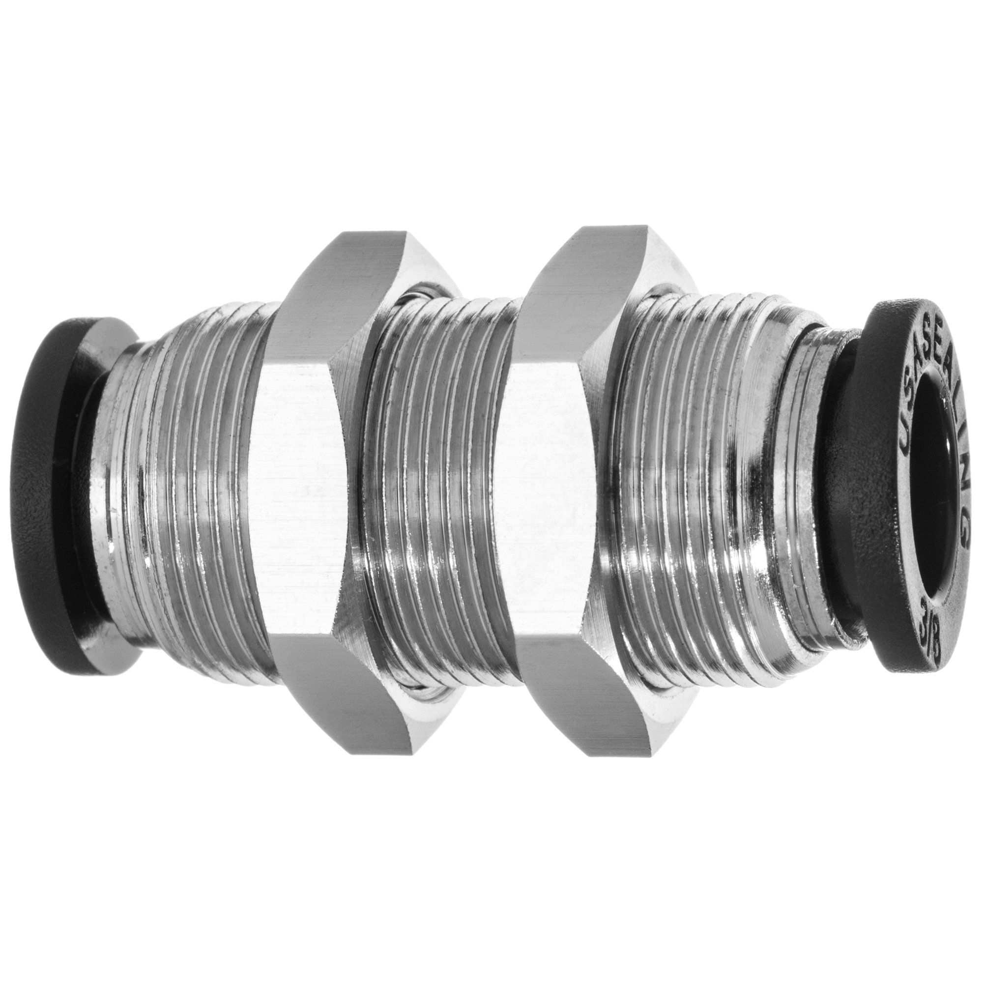 Adapt Image Building Push to Connect Tube Fitting - Nylon Plastic - Bulkhead Union - 10mm ...