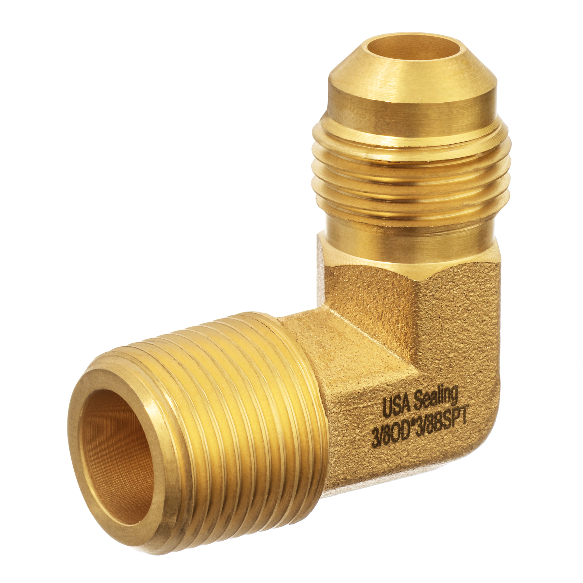 Adapt Image Building 45 Degree Flared Tube Fitting - Brass - Male Elbow - 3/8\