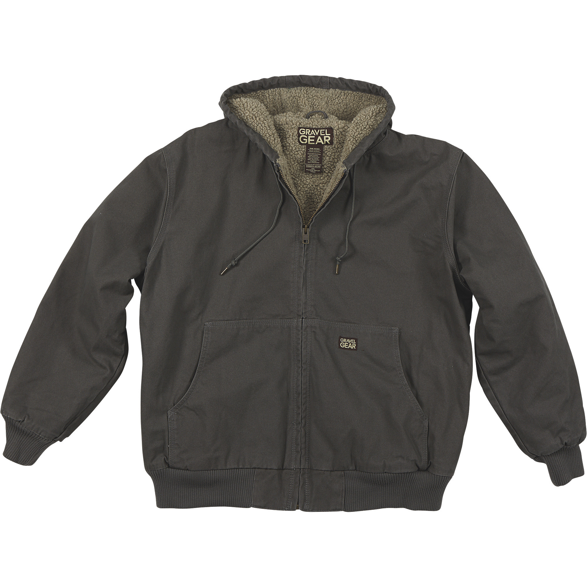 Gravel Gear Sherpa-Lined Tundra Jacket, Gray, Large