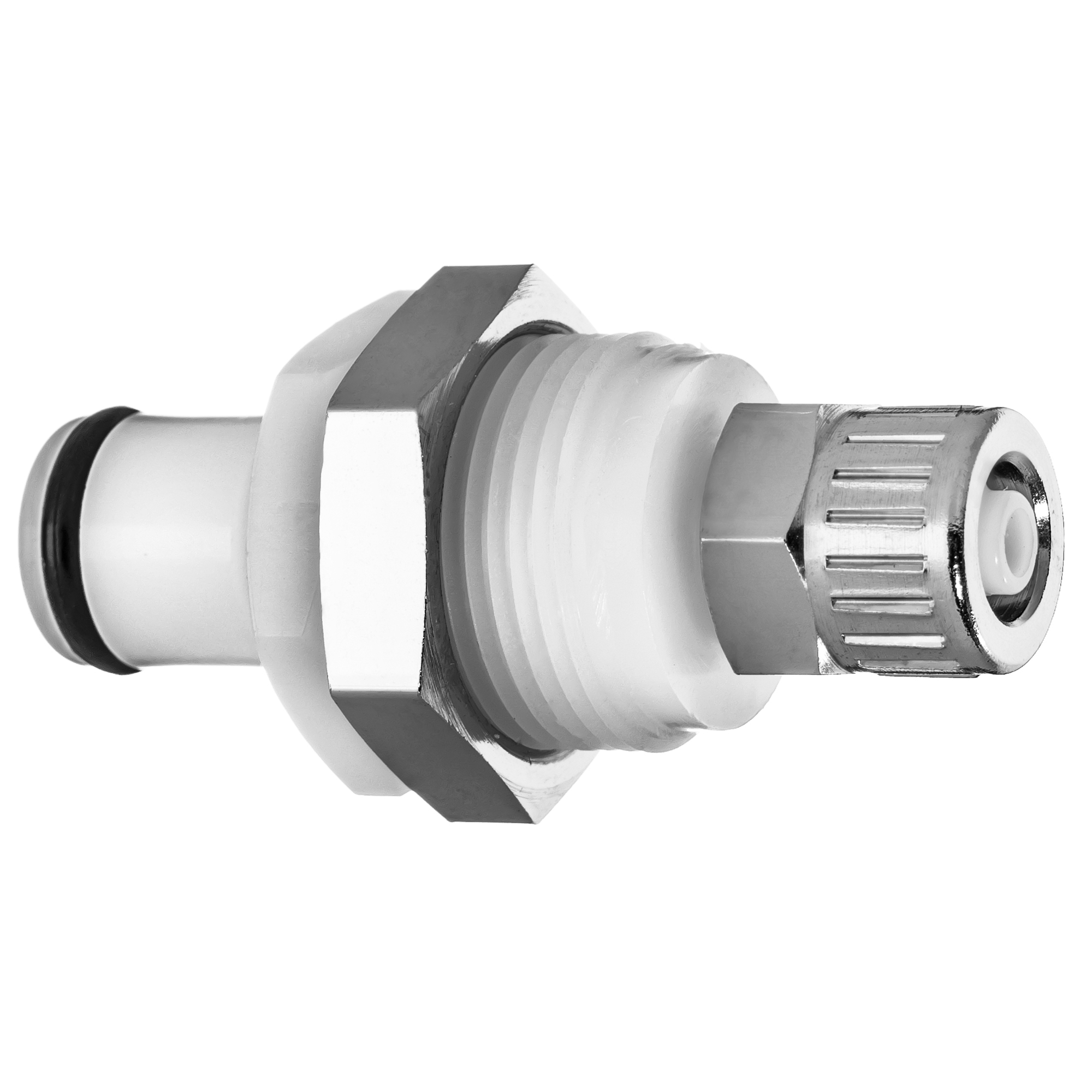 Quick Disconnect Tube Fitting with Auto Shut-Off - Acetal Plastic ...