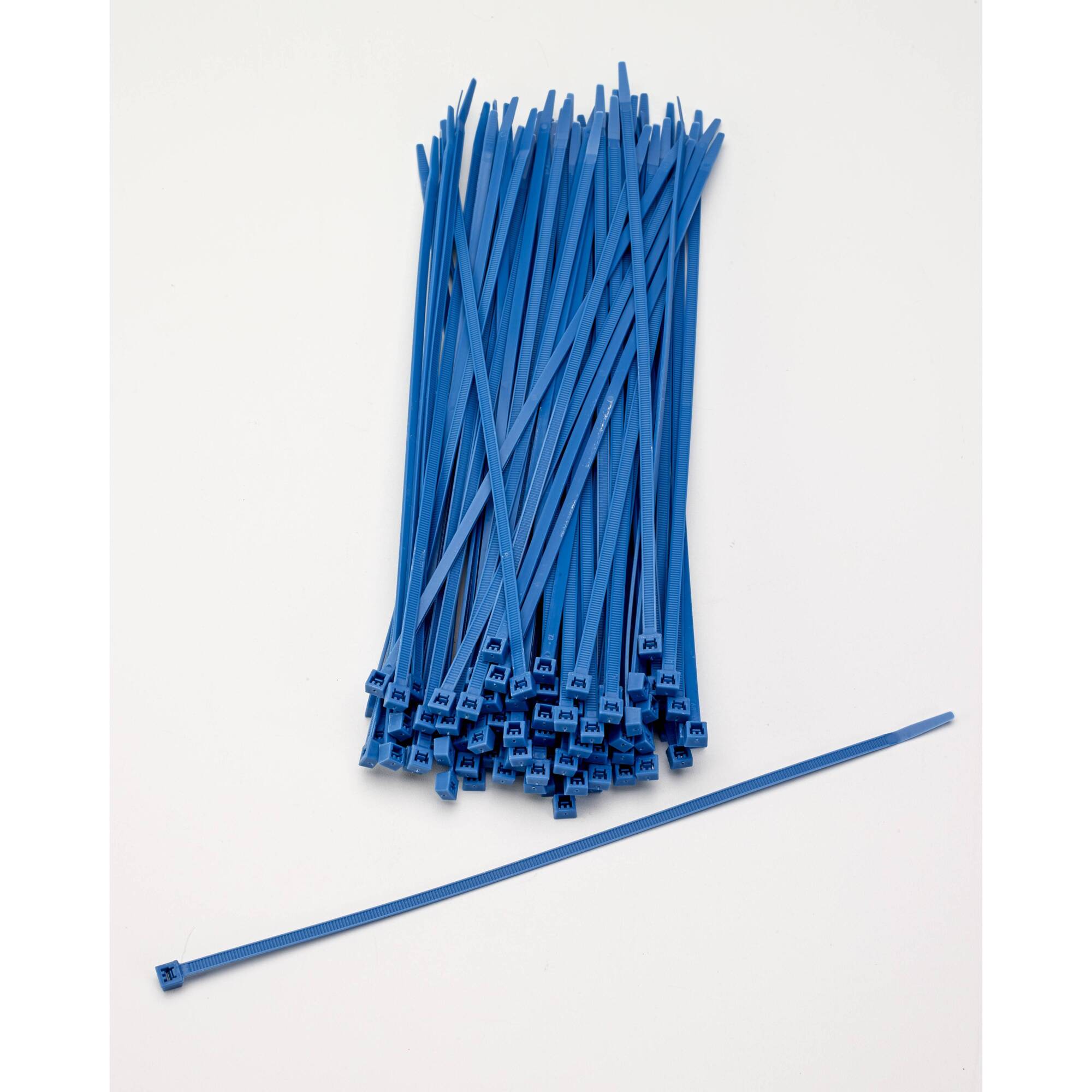 Mutual Industries 14970-125-11 11" Locking Ties Neon Blue 100/bg
