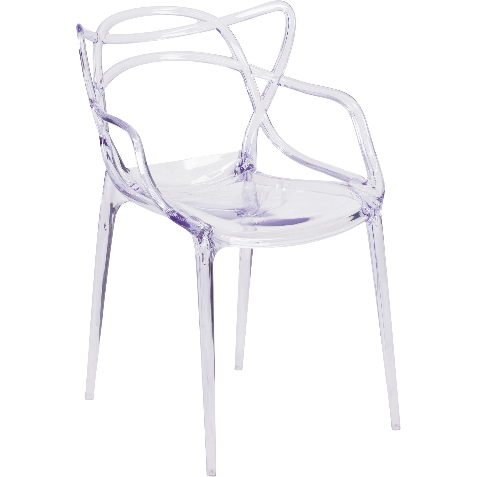 Flash Furniture Transparent Stacking Chair, 21.5in.W x 23in.D x 32.25in.H, Model# FH173APC