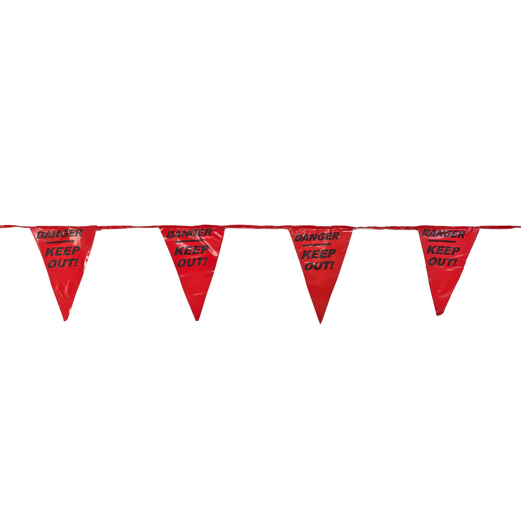 Mutual Industries 15906-79-0 60' Pennants W/Legend Red 10/Box