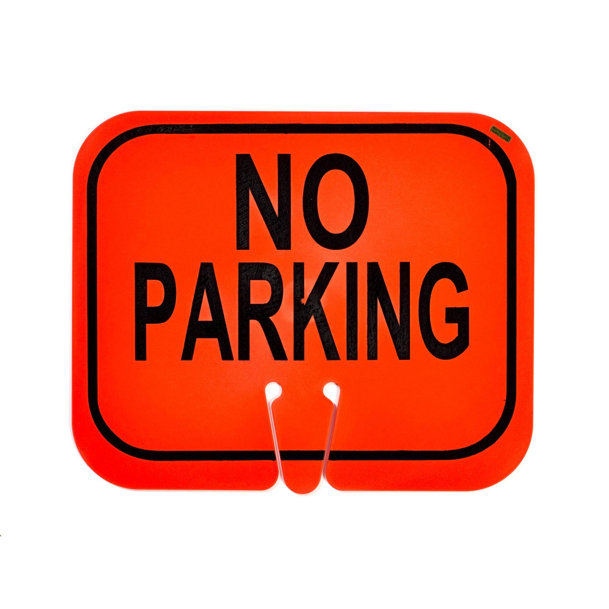 Mutual Industries 17729-0-3 No Parking Cone Sign