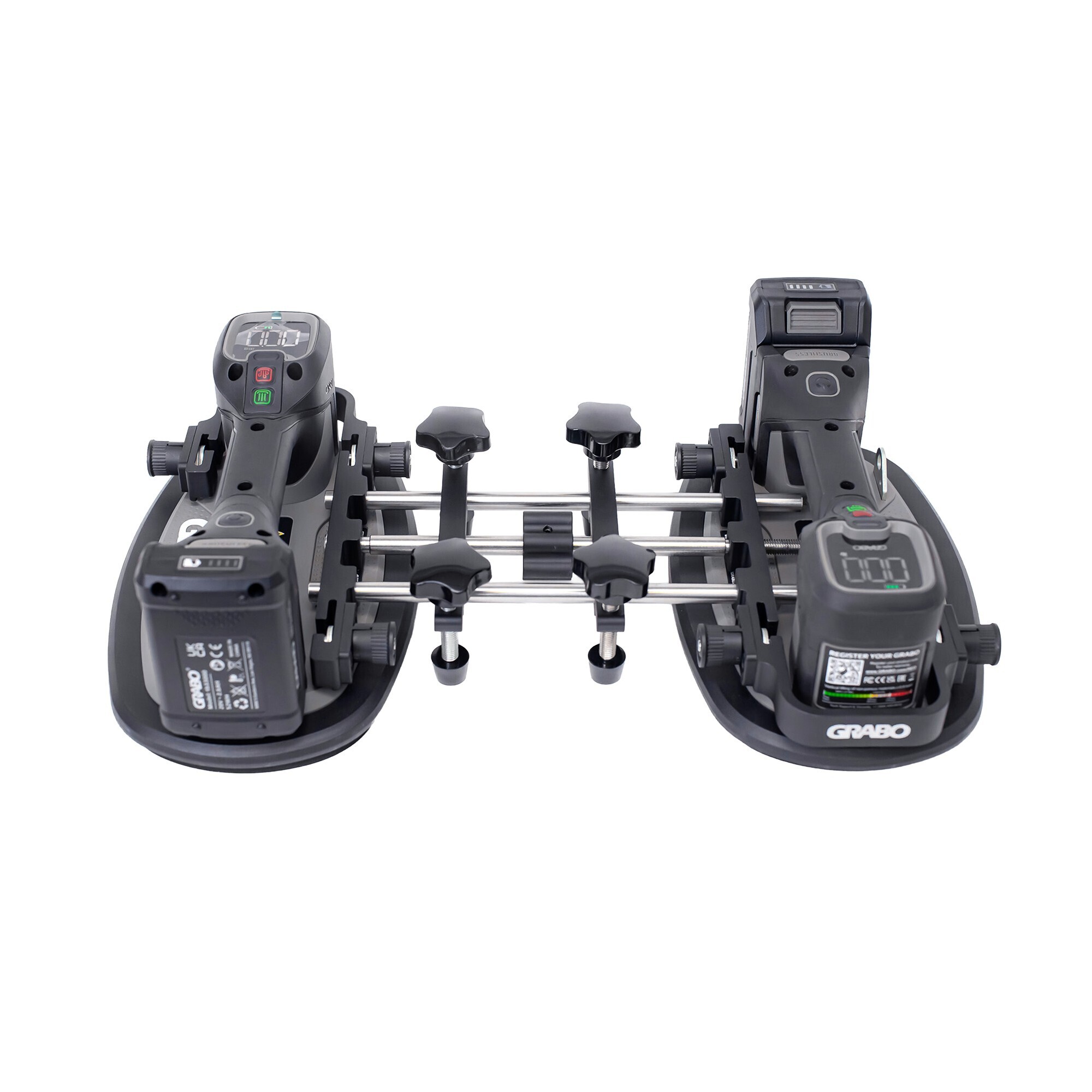 GRABO Seam Setter V2 Stainless Countertop Jig, Adjustable Leveling and Seam Knobs, Porous and Non-Porous Surfaces, GSS-V2