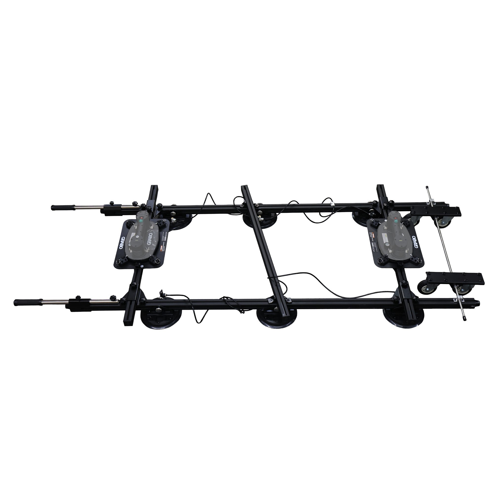 GRABO Panel Pro Modular Rail Suction Gripster System, Six 8 Inch Suction Cups, 441 Pound Holding Capacity, GPP-V1