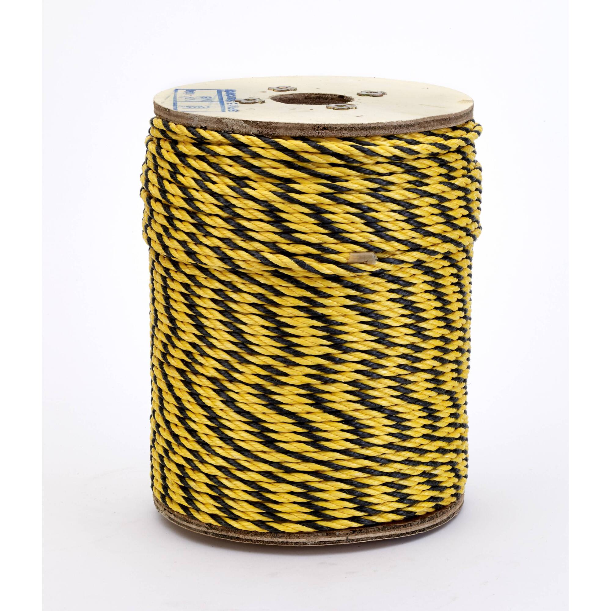 Mutual Industries 14980-0-600 1/4" X 600' Yel/Blk Poly Rope*
