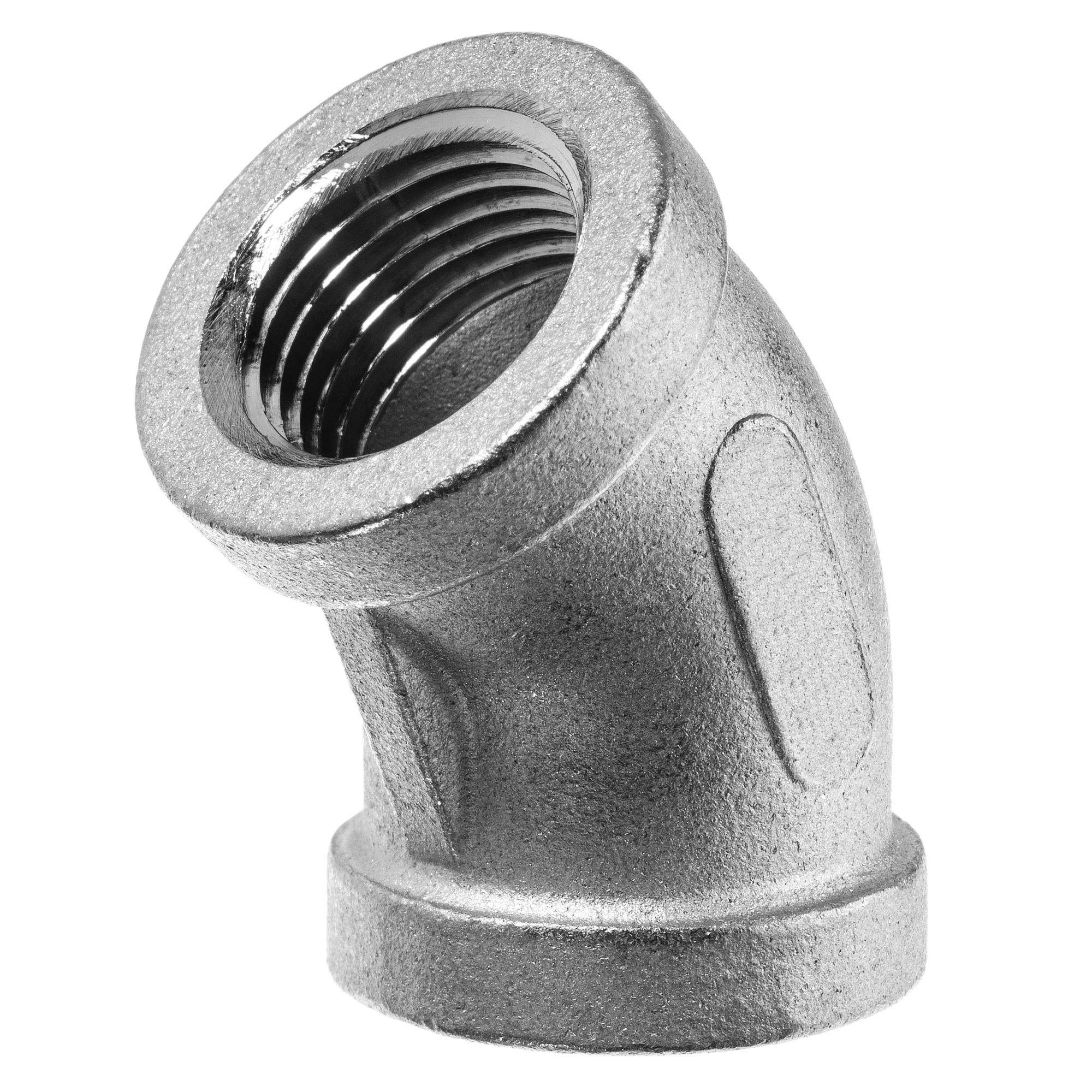 Pipe Fitting - 304 Stainless Steel - Class 150 - 45 Degree Elbow - 1/2 ...