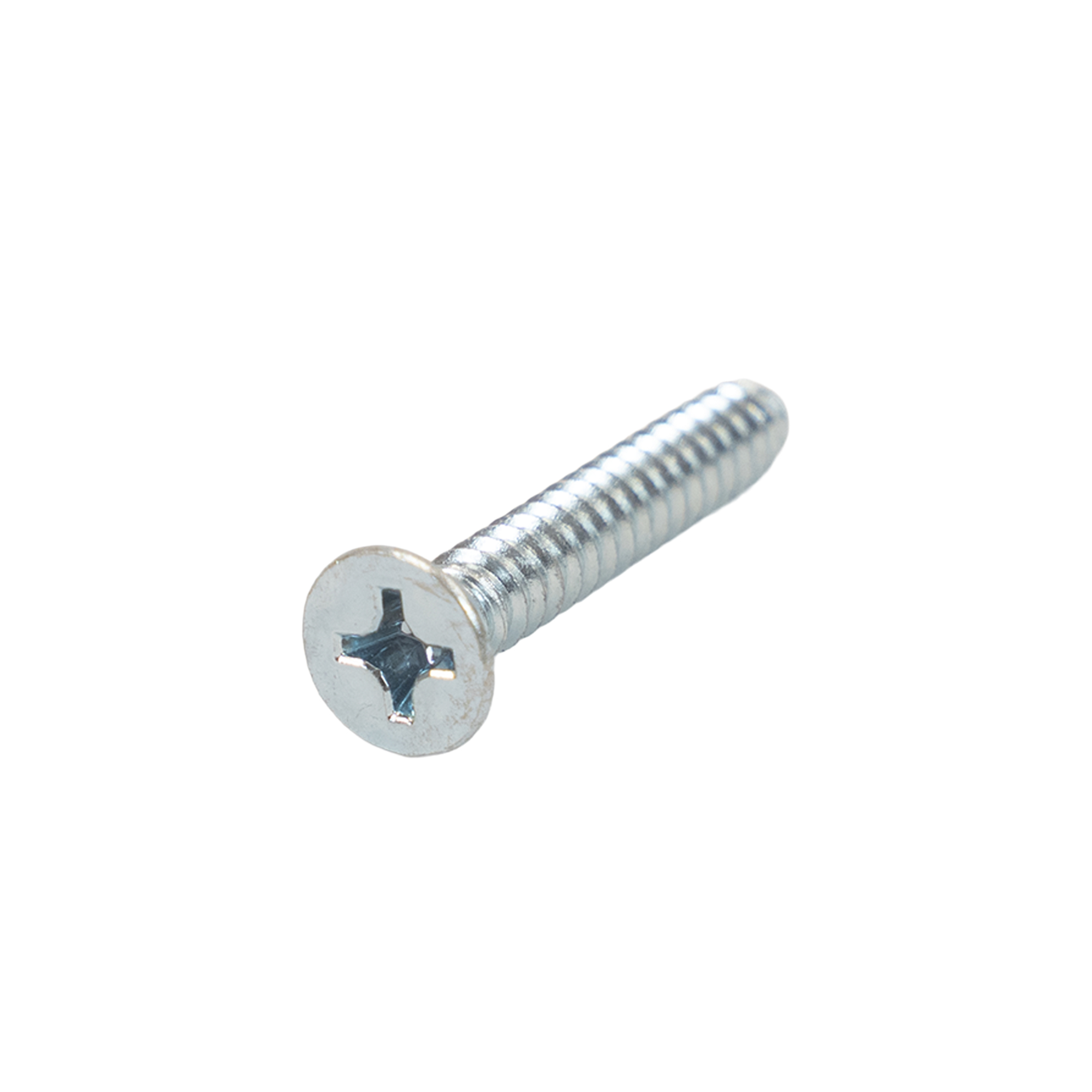 Thread Cutting Screw - Type 1 - Phillips Drive Flat Head - Zinc Plated ...
