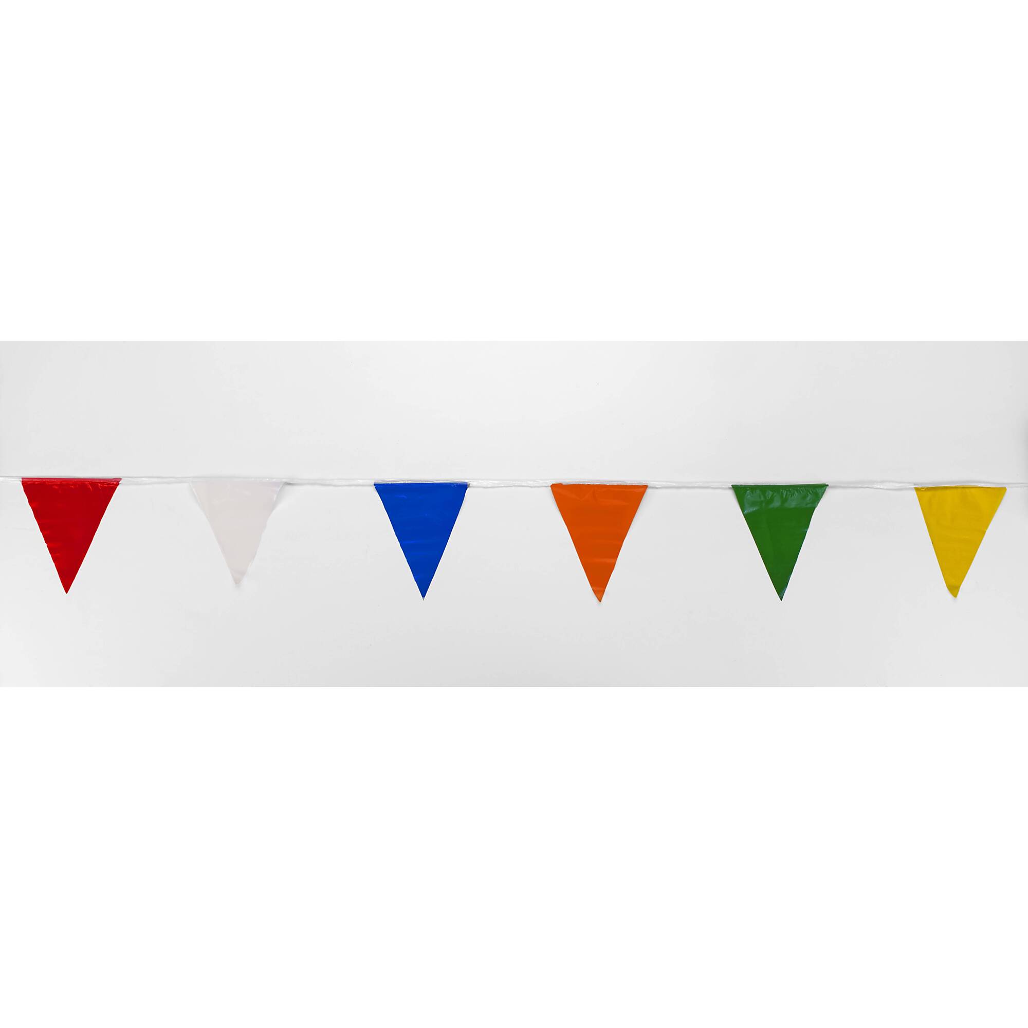 Mutual Industries 15991-0-100 100’ Multi Pennant Flags Super 10/Box
