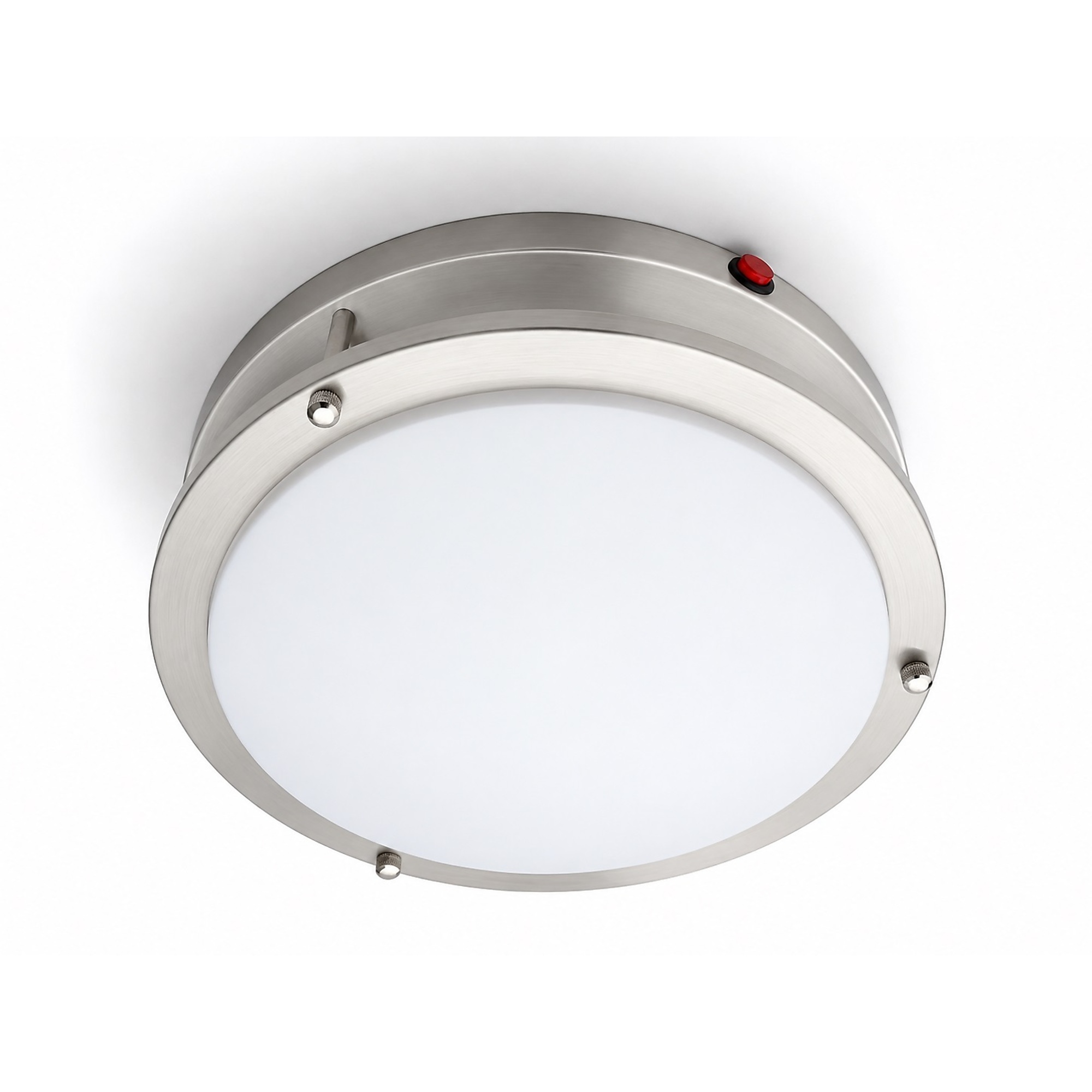 Honya LED Flush Mount Ceiling Light Double Ring Style/12" EM Backup Ready