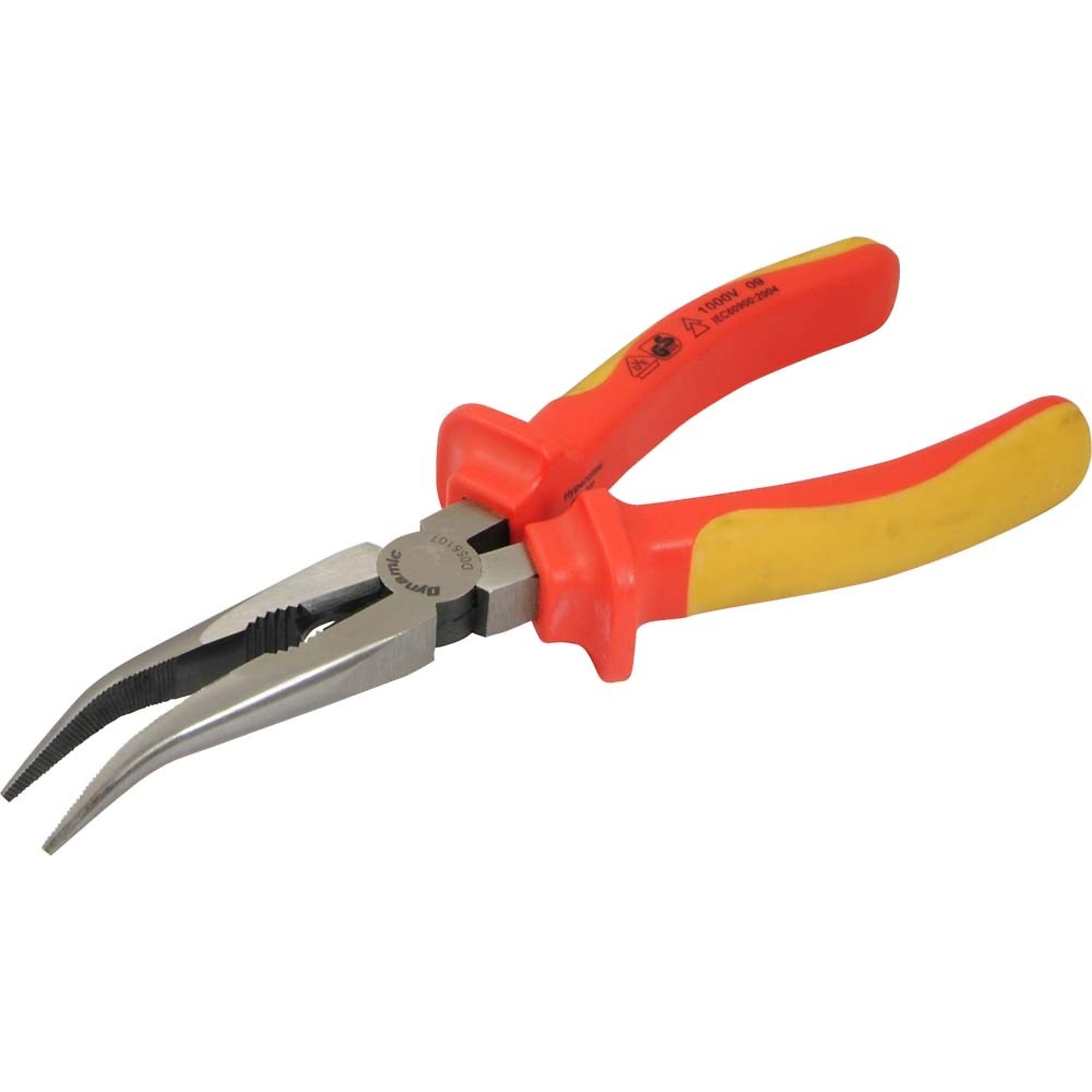 Dynamic Tools 8" Bent Nose Pliers, 1000V Insulated