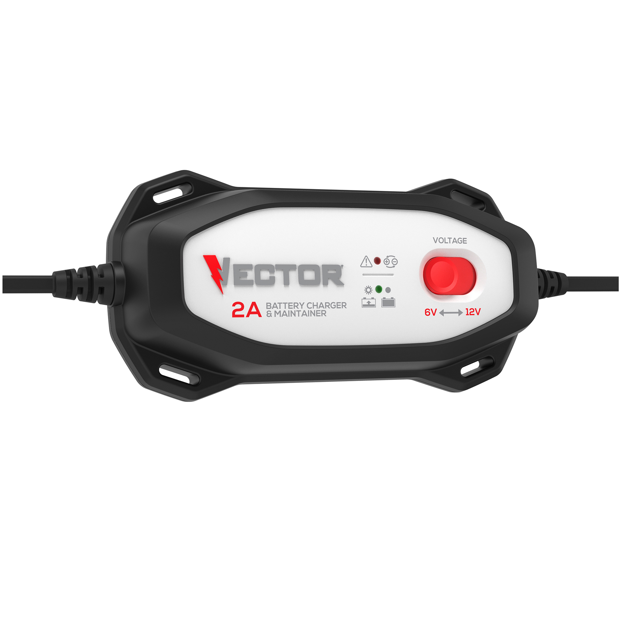 Vector 2-Amp Automatic Battery Charger/Maintainer with 6-Volt/12-Volt Selector, VECBC2