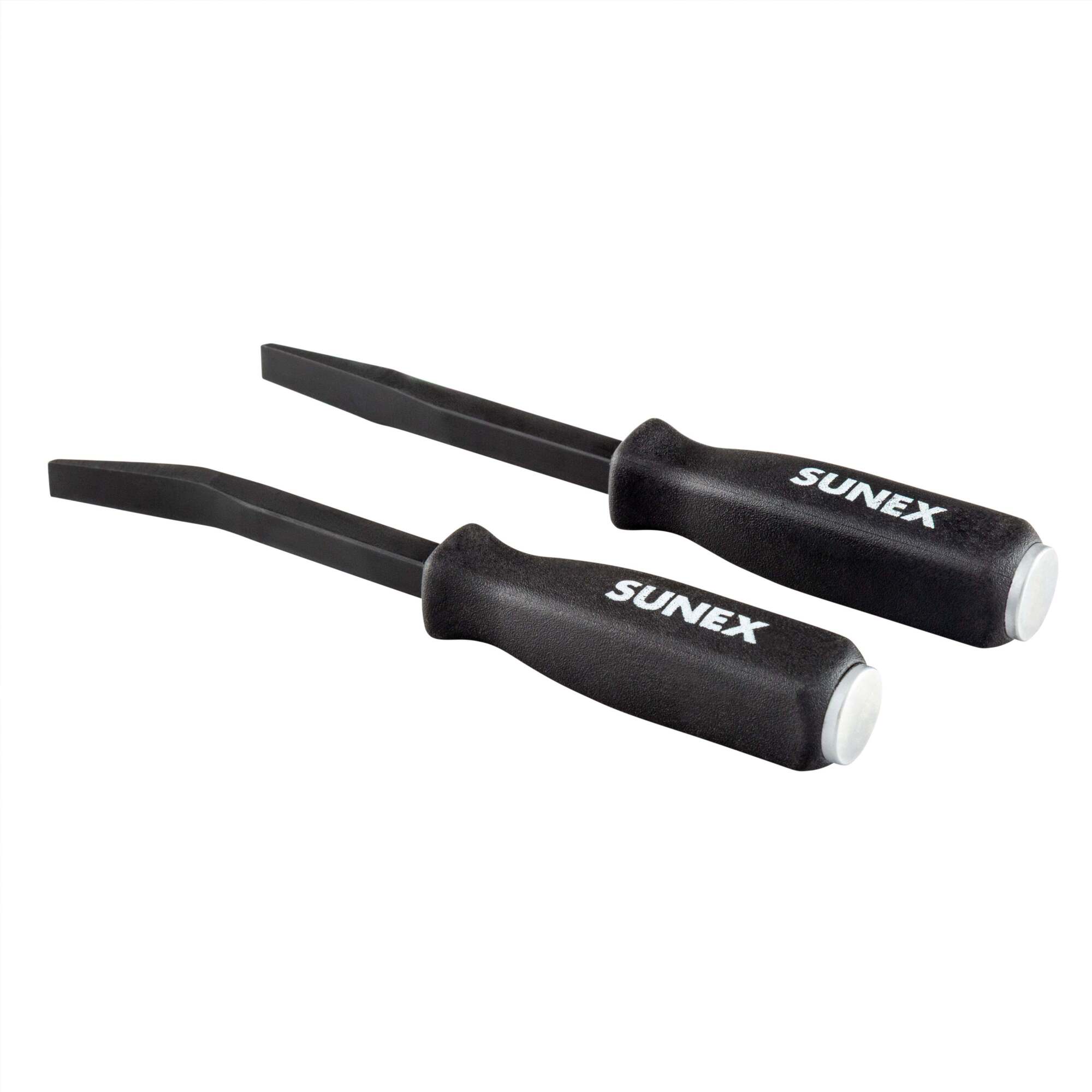 SUNEX TOOLS, 2 PIECE MINI MULTI TIP PRY BAR SET WITH STRIKING CAPS ...