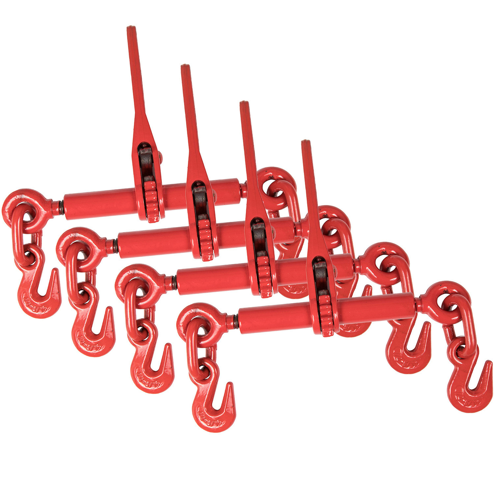 EISEN Ratchet Load Binders, 5/16–3/8 Inch, Heavy-Duty, 4-Pack, Model EI002A*4