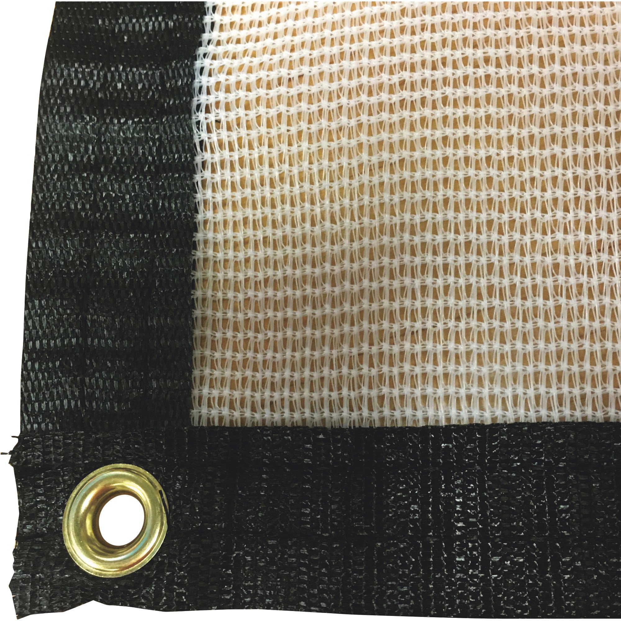 Riverstone White Tropical Weather Shade Cloth with Grommets — 50% Shade Protection