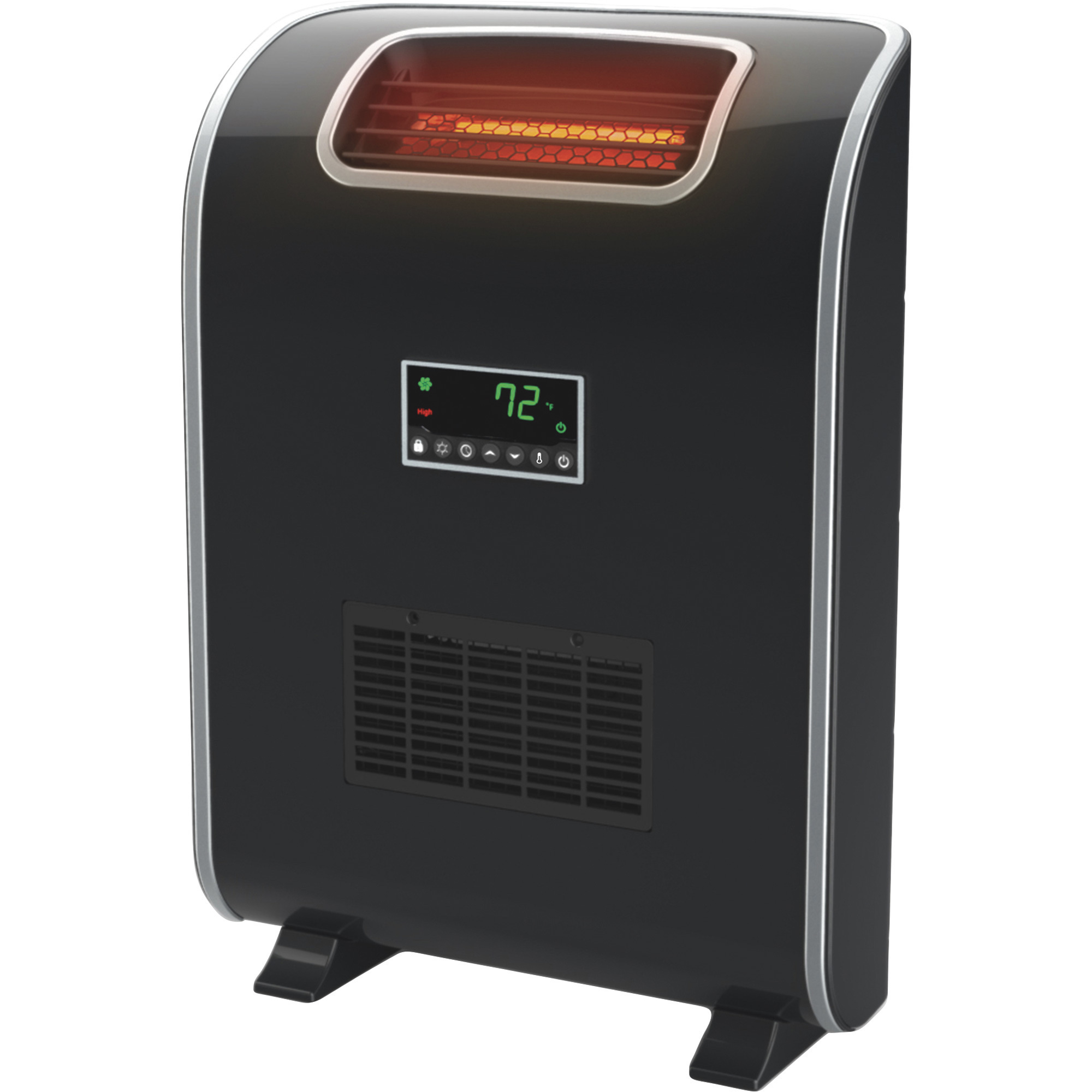 LifeSmart 3Element Infrared Quartz Wall Heater, Black, 120 Volts