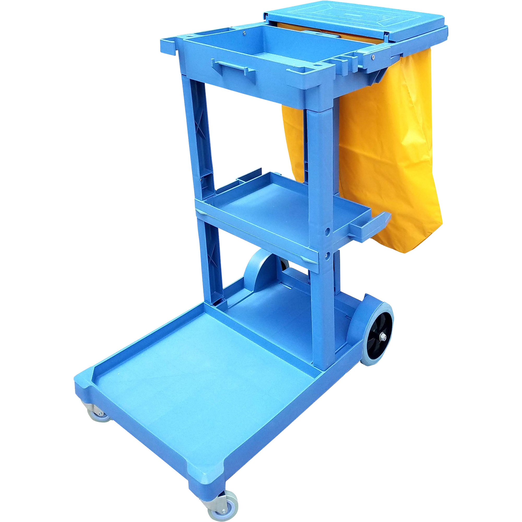 Namco Housekeeping Cart with Vinyl Collection Bag, 46in.L x 21 13/16in.W x 38 3/8in.H, Model# 6035