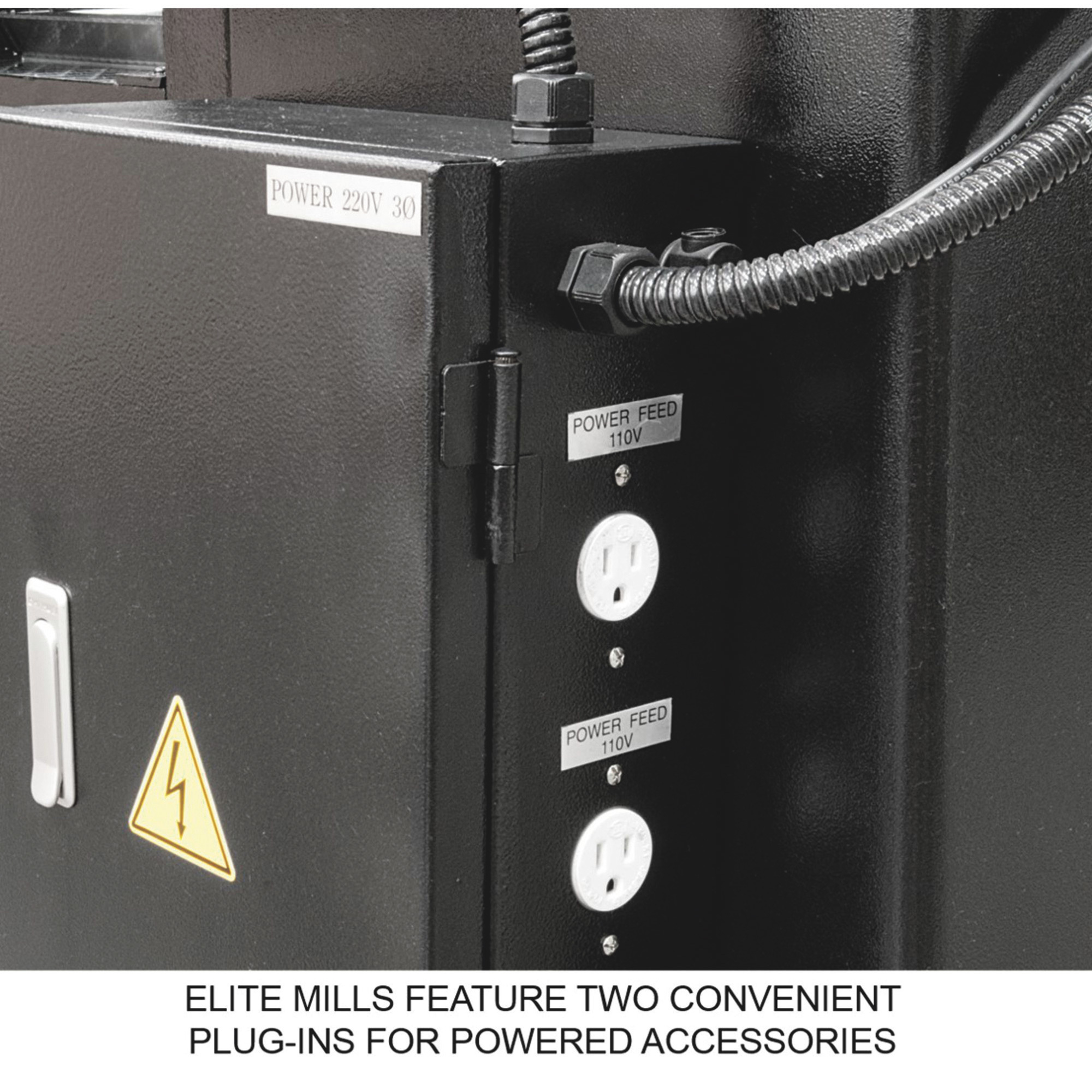 JET Elite Metalworking Mill with 3-Axis ACU-RITE 303 (Knee) DRO, Servo ...