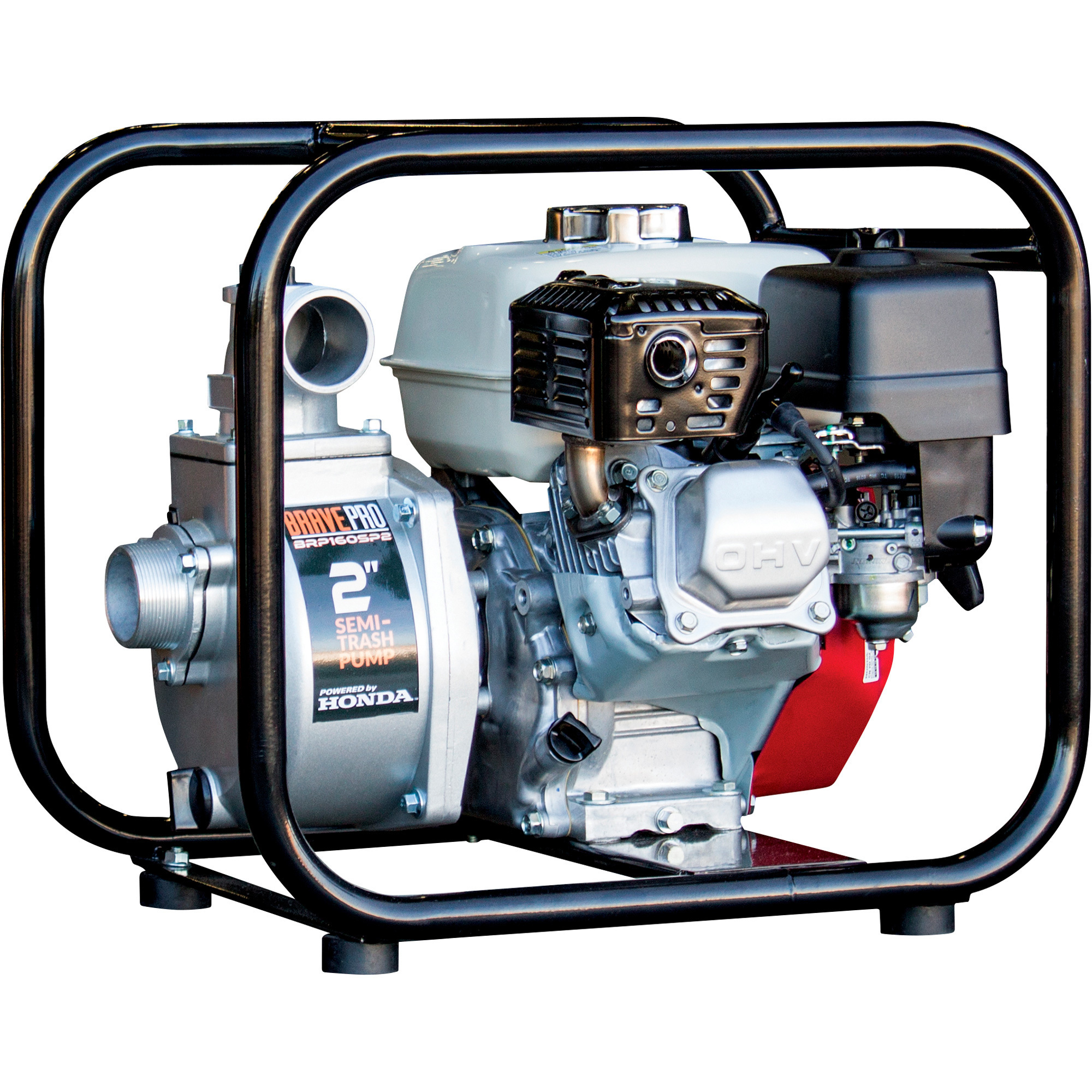 BravePro SemiTrash Water Pump — 2in. Ports, 8820 GPH, 3/8in. Solids